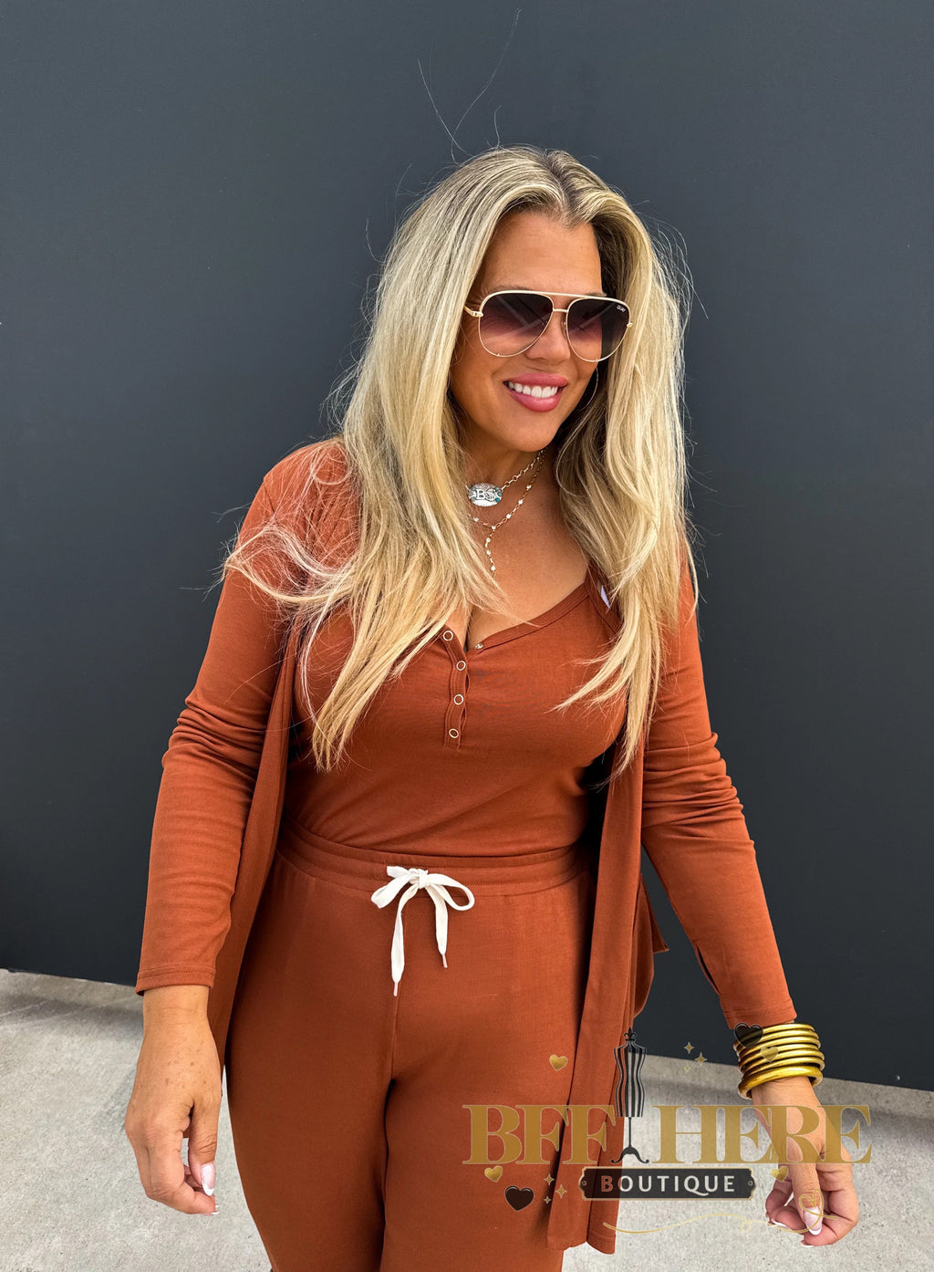 Soft Landing Romper & Cardigan Set by Blakeley - BFF Here