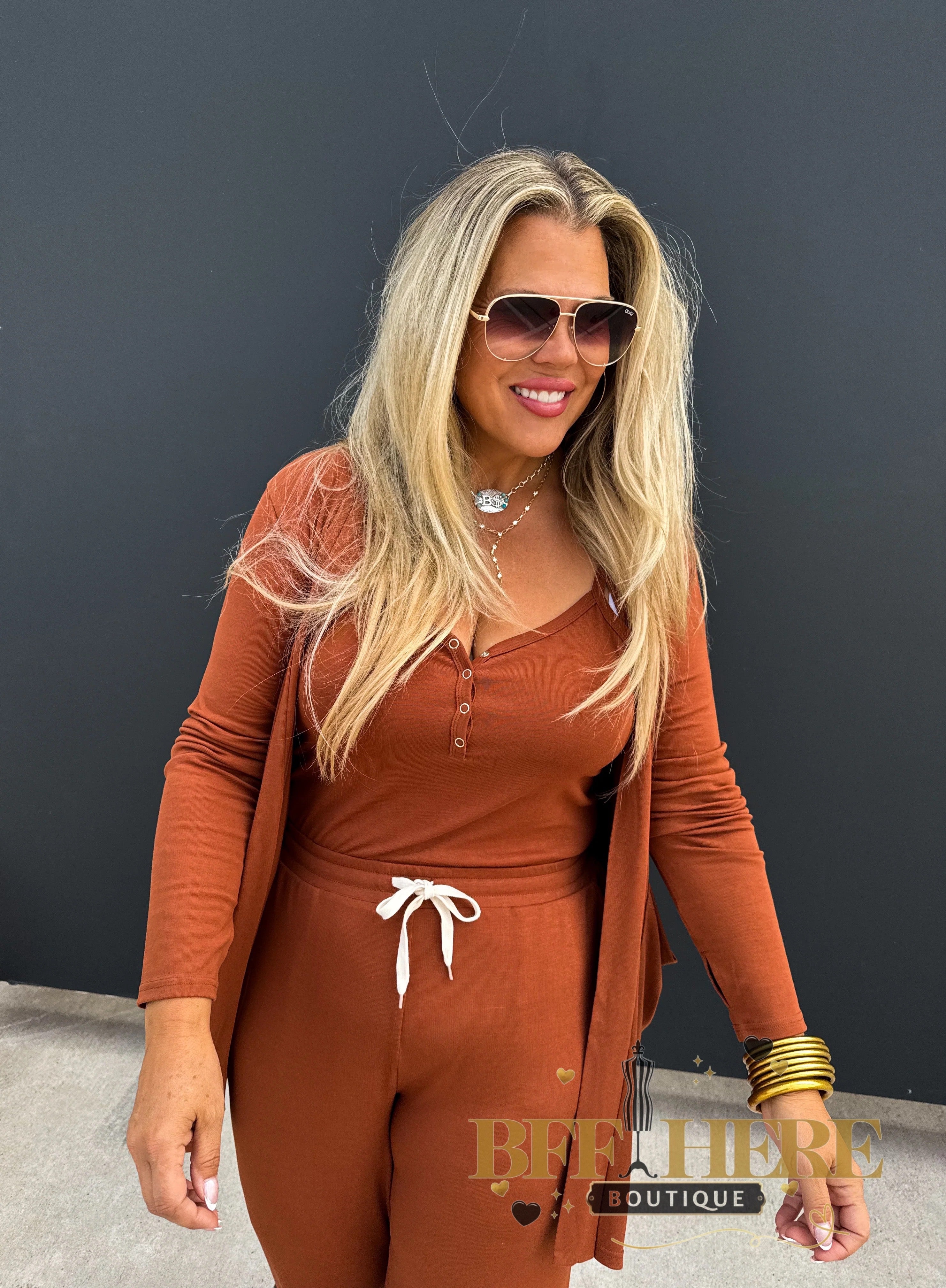 Soft Landing Romper & Cardigan Set by Blakeley - BFF Here