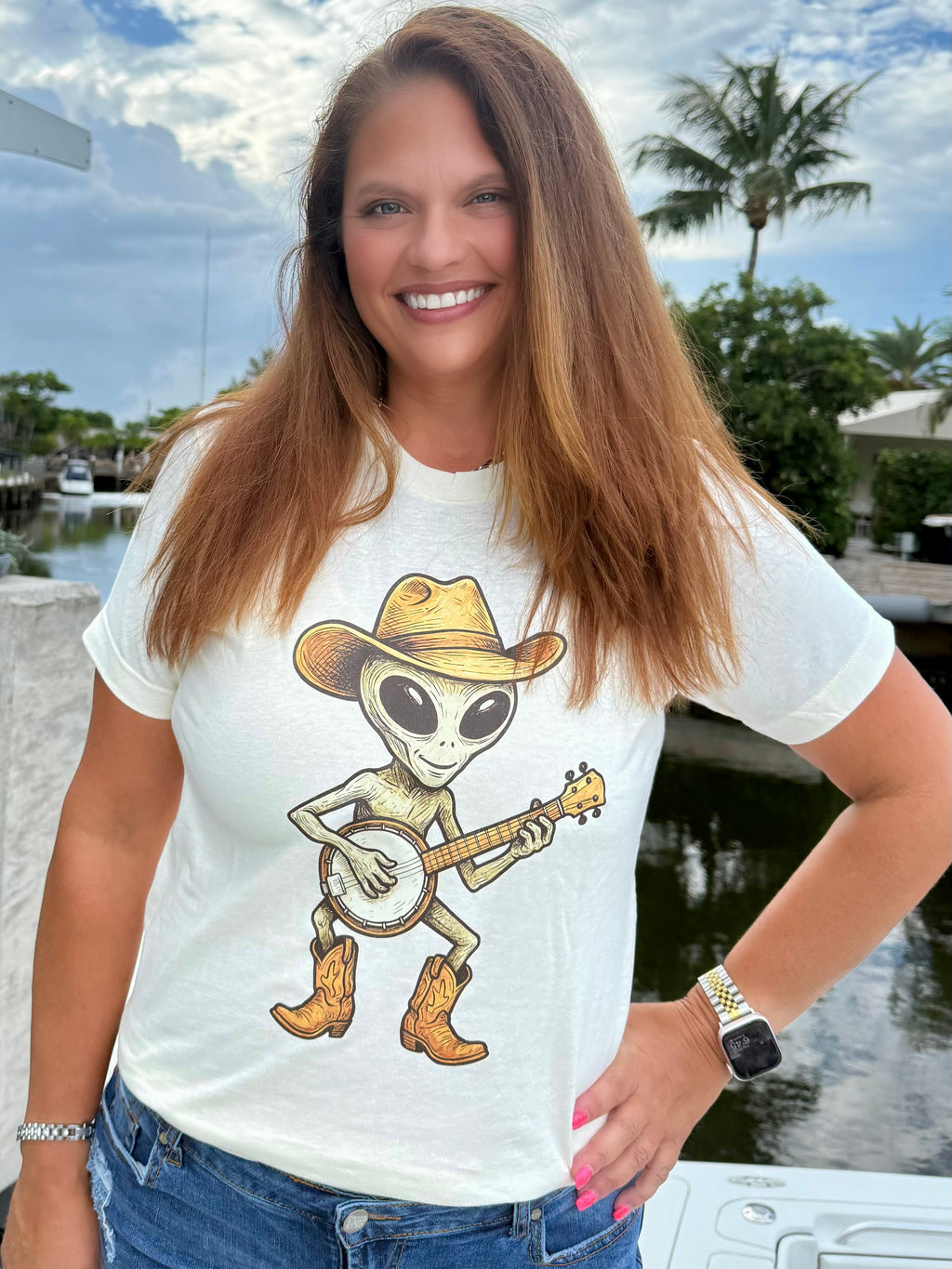 Honky Tonk Alien Tee - BFF Here