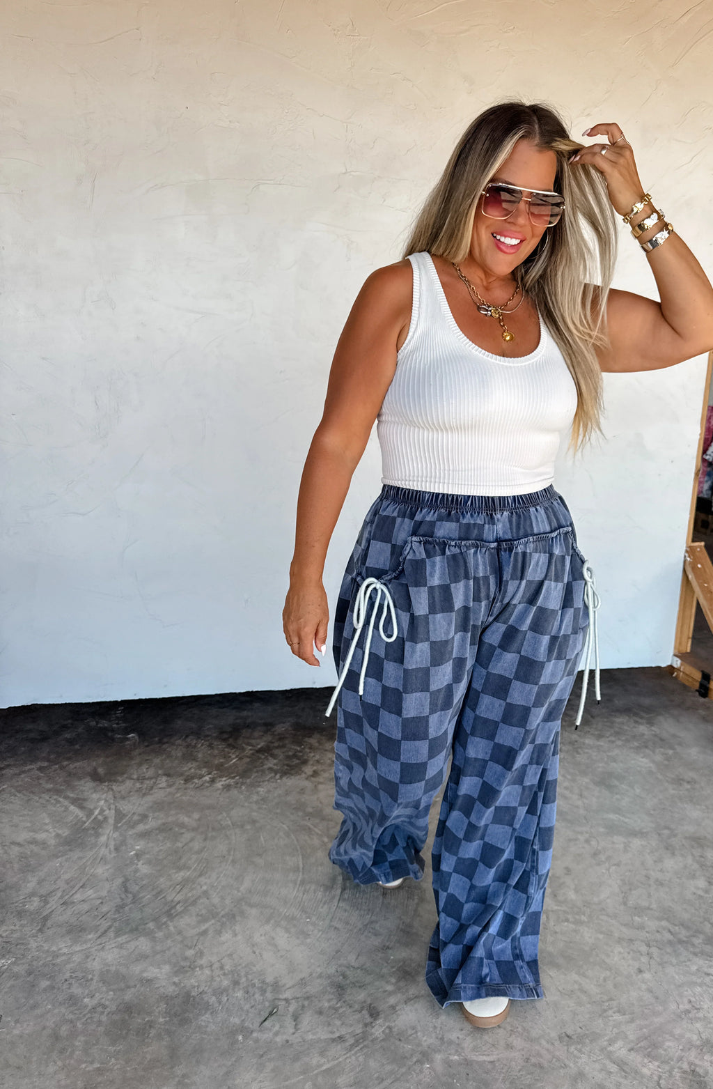 PREORDER: Go With The Flow Checkered Pants by Blakeley (ETA: Late December) - BFF Here