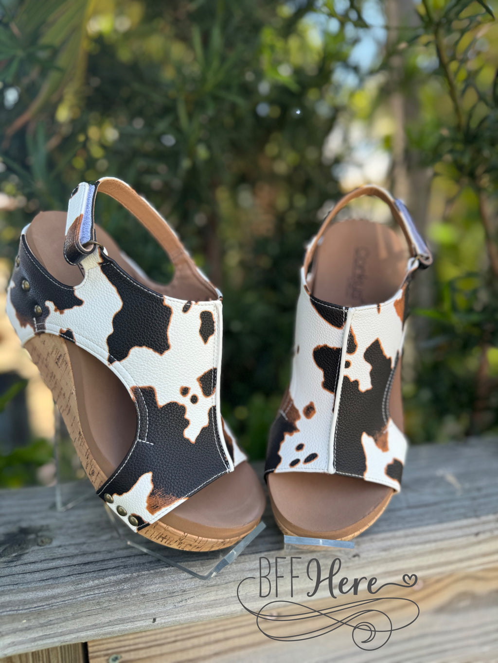 Carley - Cow Smooth by Corkys - BFF Here