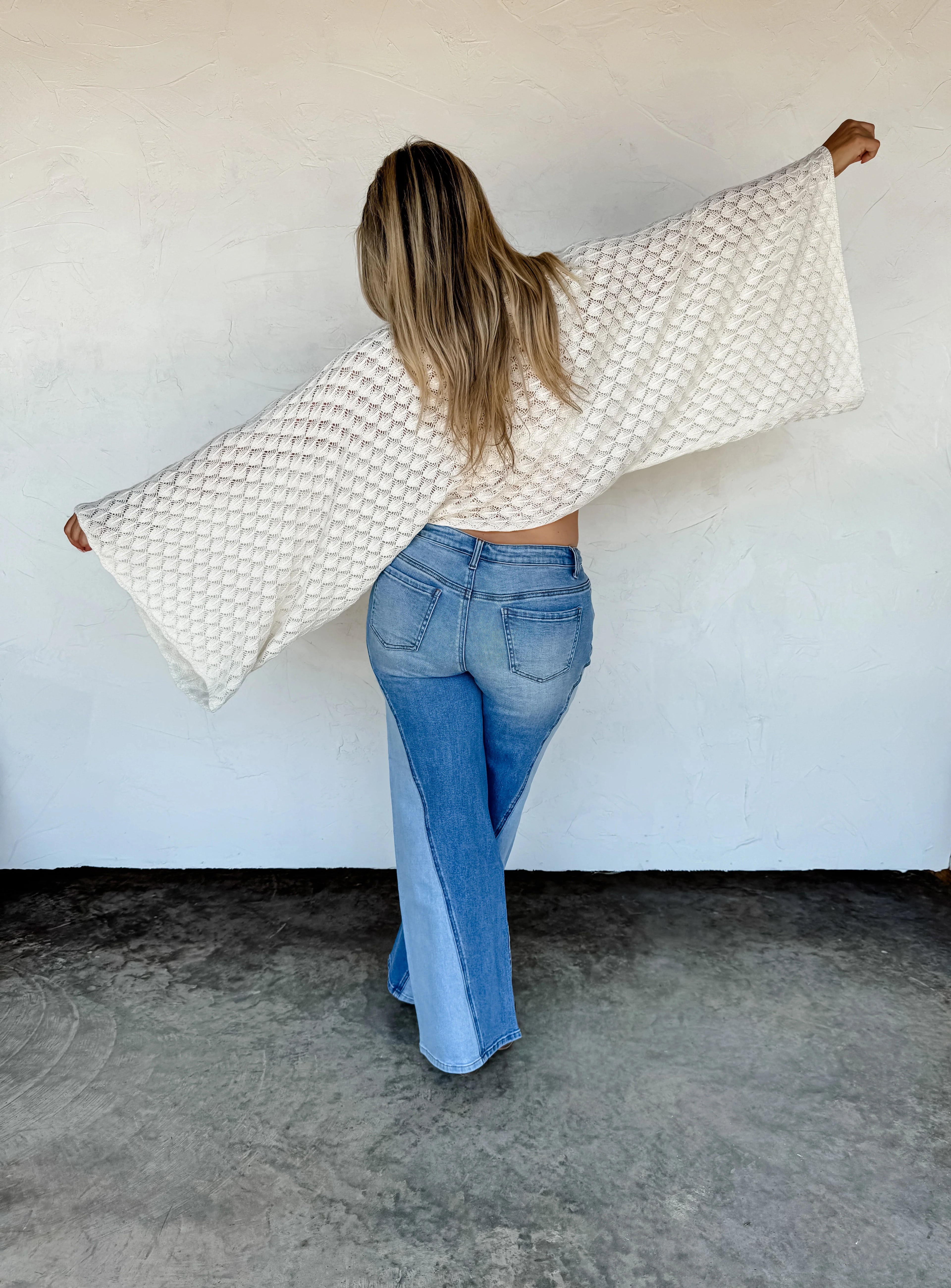 Trailblazer Two Toned Jeans by Blakeley - BFF Here