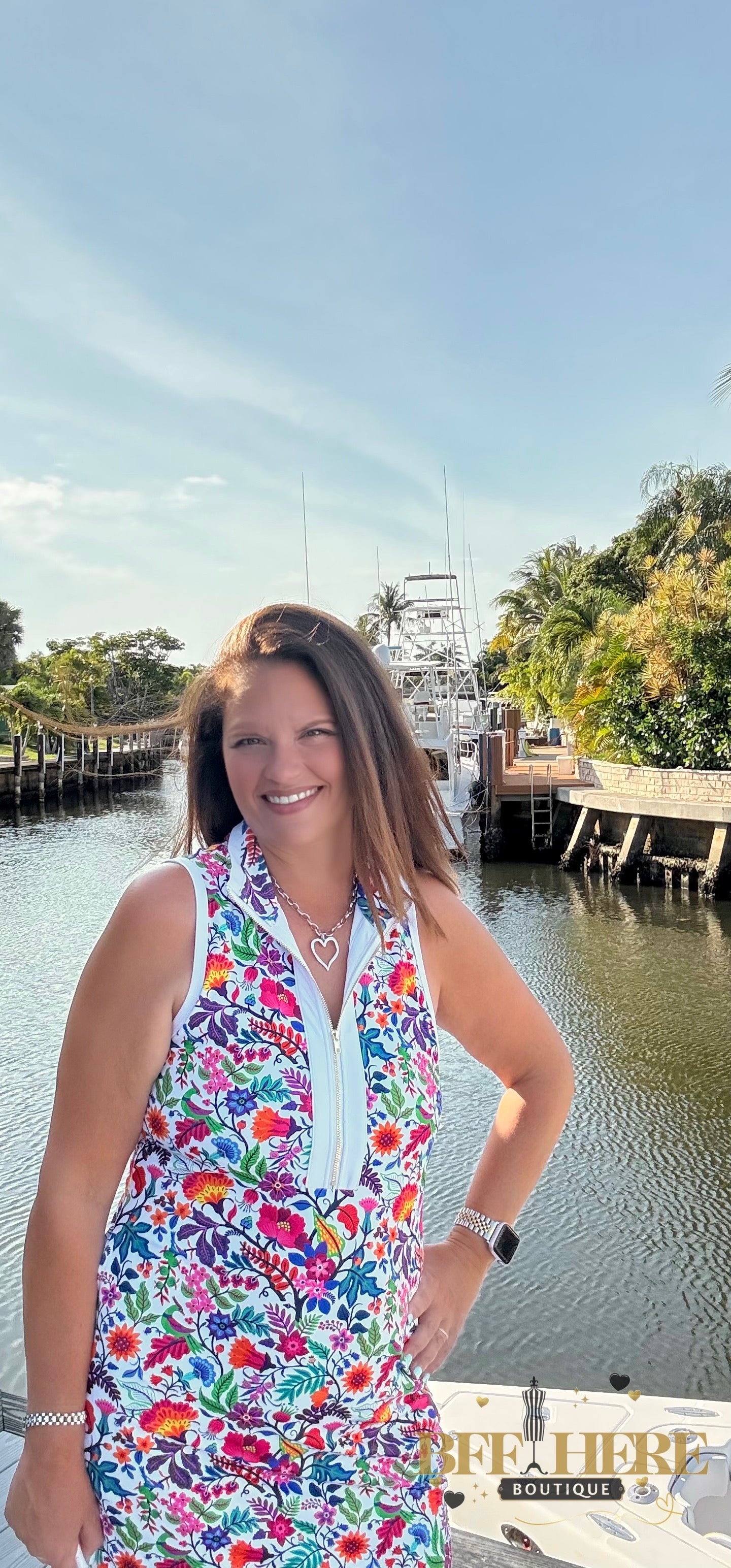 Everyday Zipper Dress / Fiesta Time White by Jess Lea - BFF Here