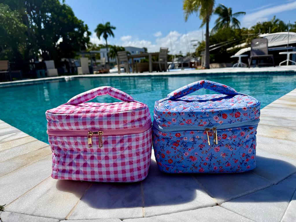 Grab and Go Quilted Makeup Bag by Blakeley - BFF Here