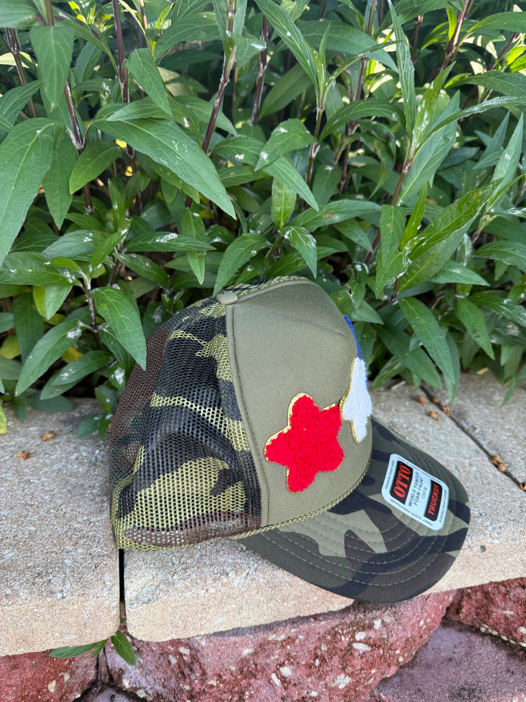 Star-Spangled Camo Trucker Hat - BFF Here