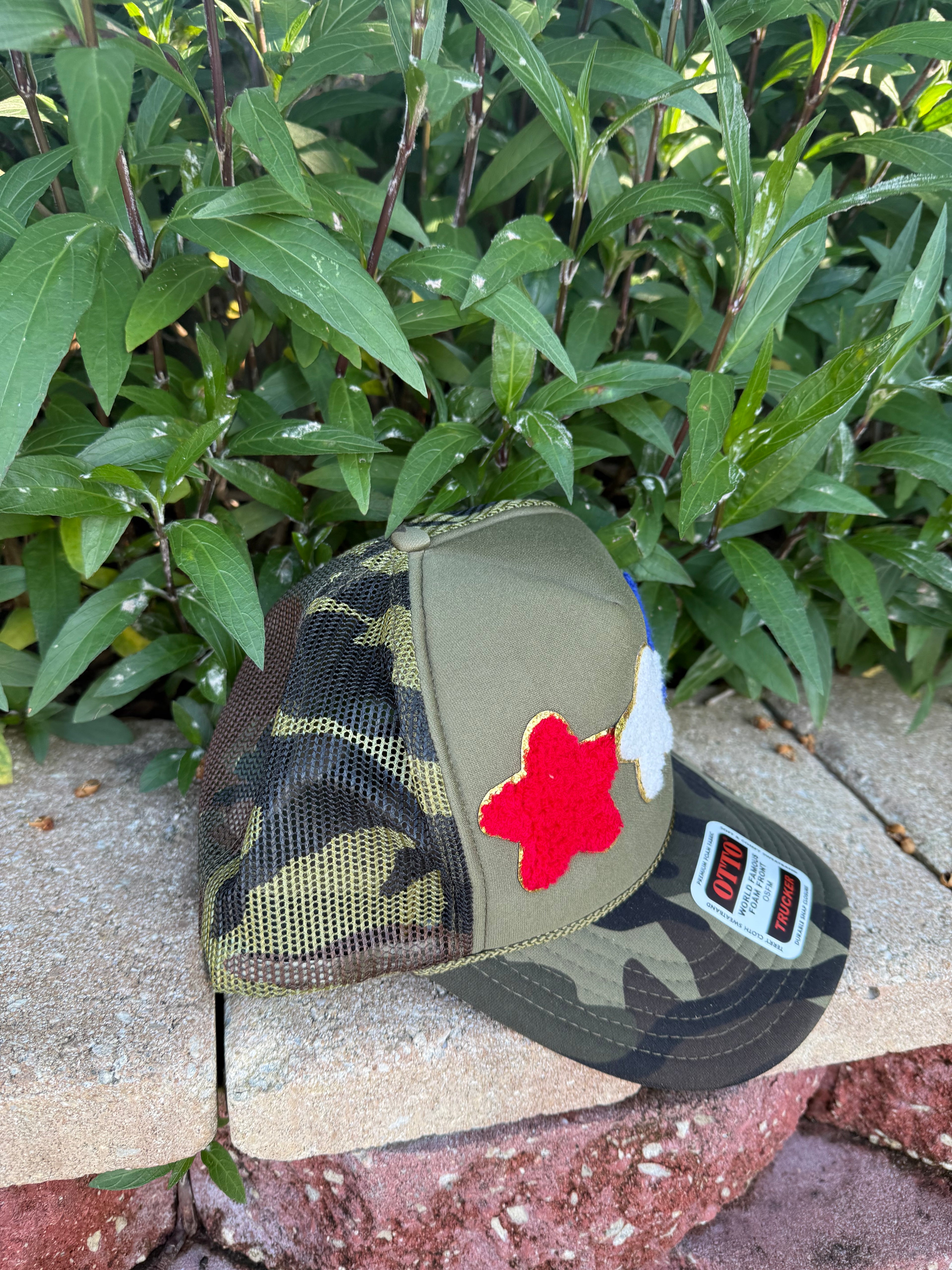 Star-Spangled Camo Trucker Hat - BFF Here