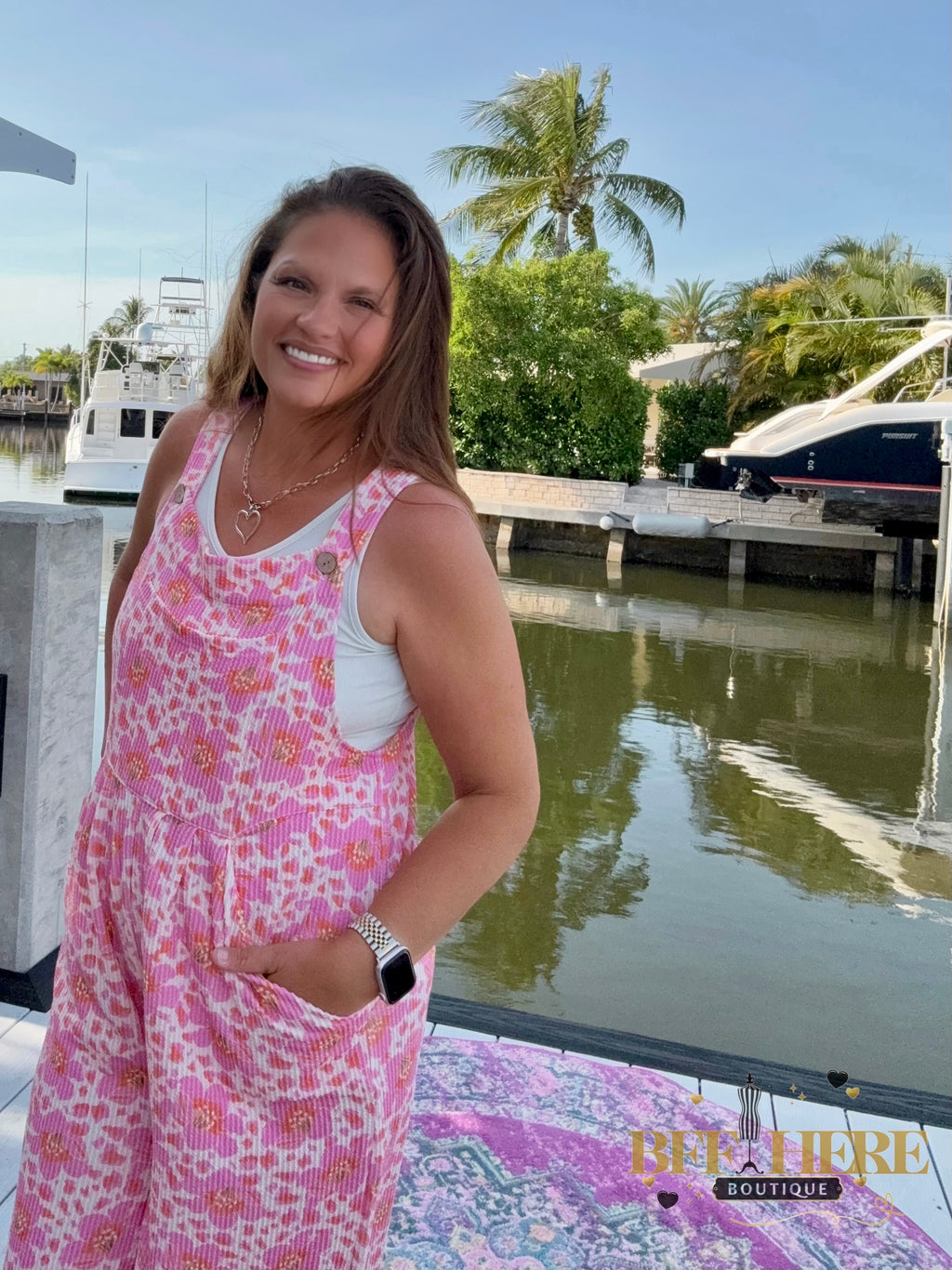 Cassidy Floral Boho Overalls by Blakeley - BFF Here