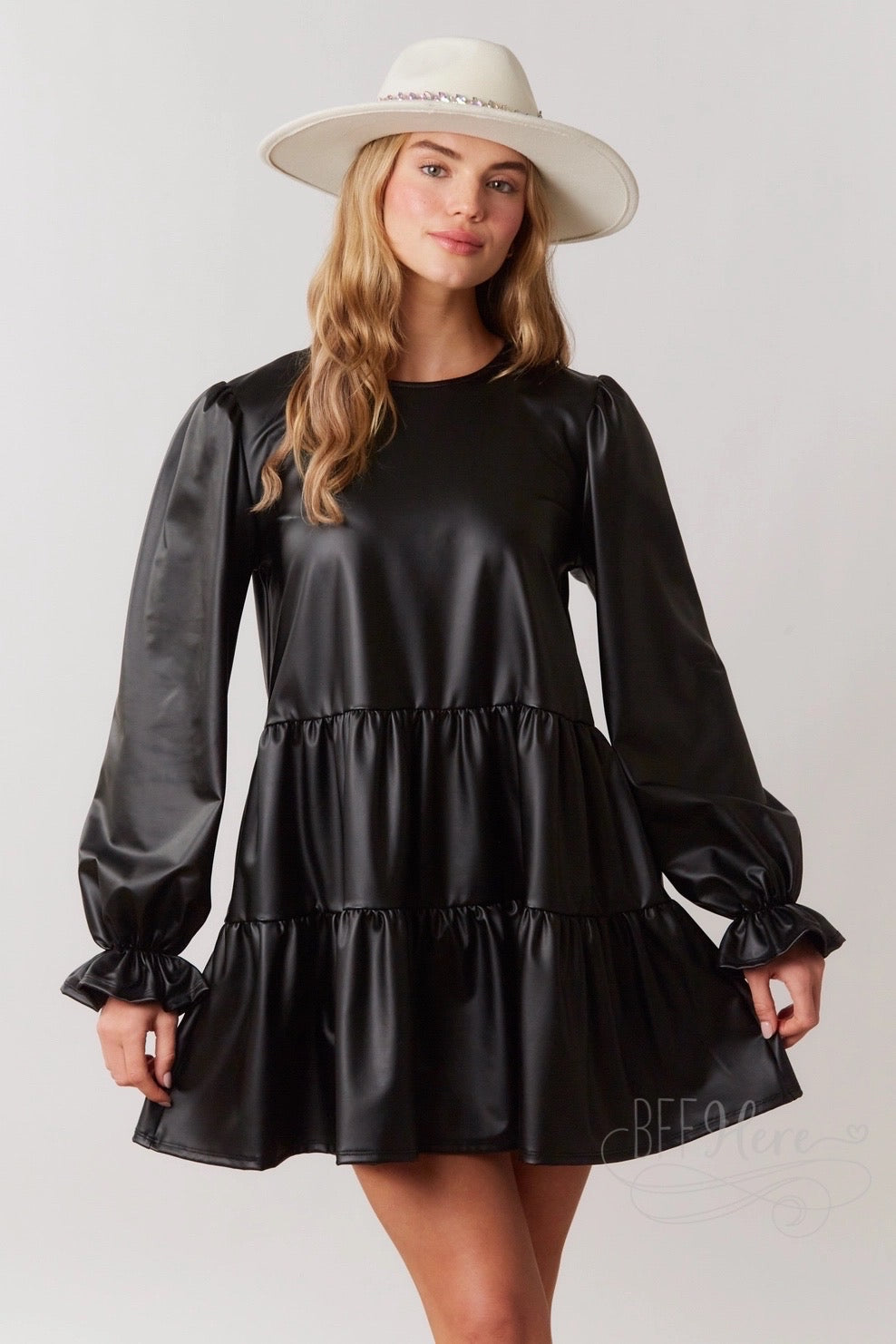 Classic Elegance: Long Sleeve Black Mini Dress for Any Occasion - BFF Here