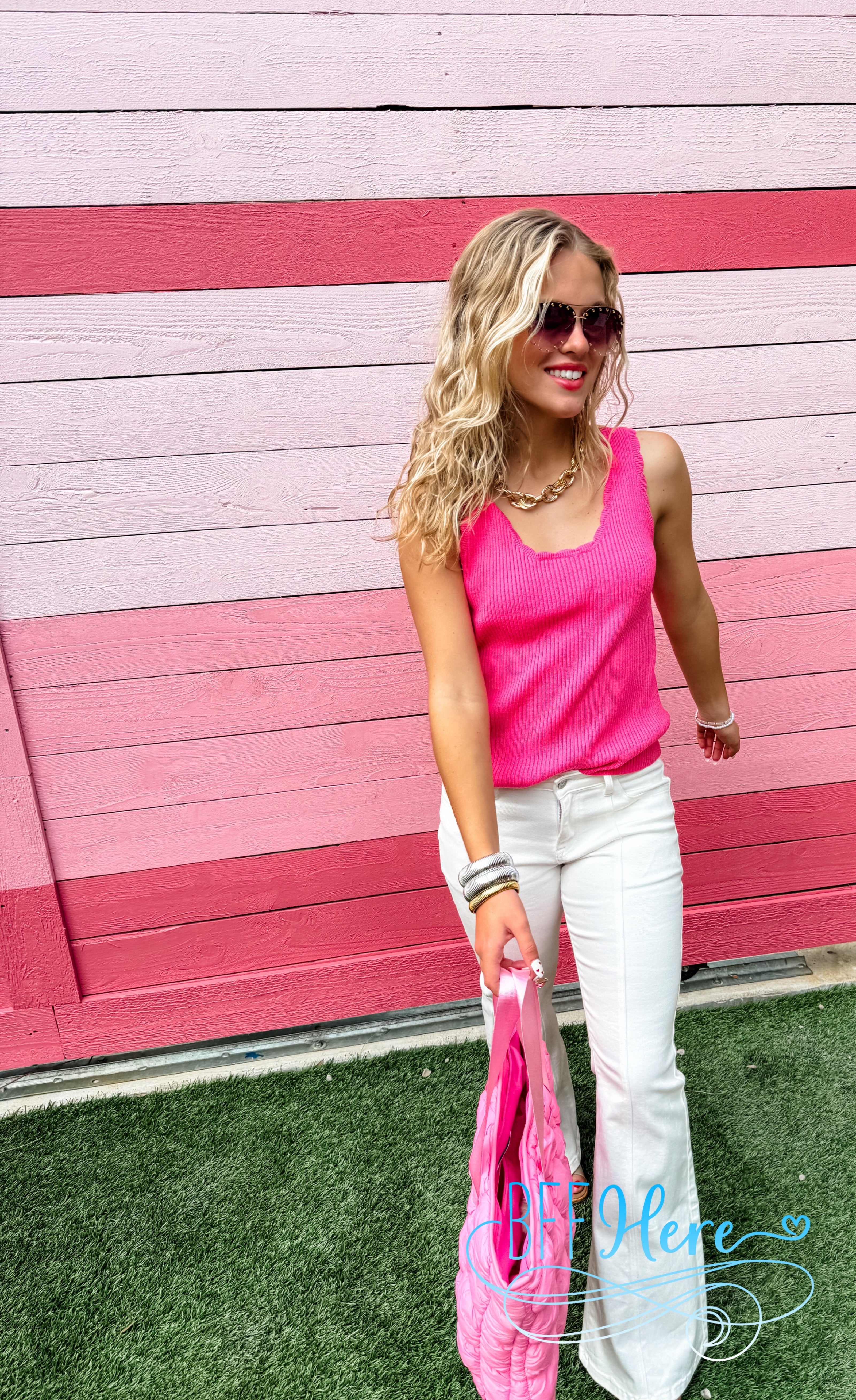 PREORDER: Lillian Scalloped Knit Tank by Blakeley / Choice of Color (Ships Beginning of May) - BFF Here