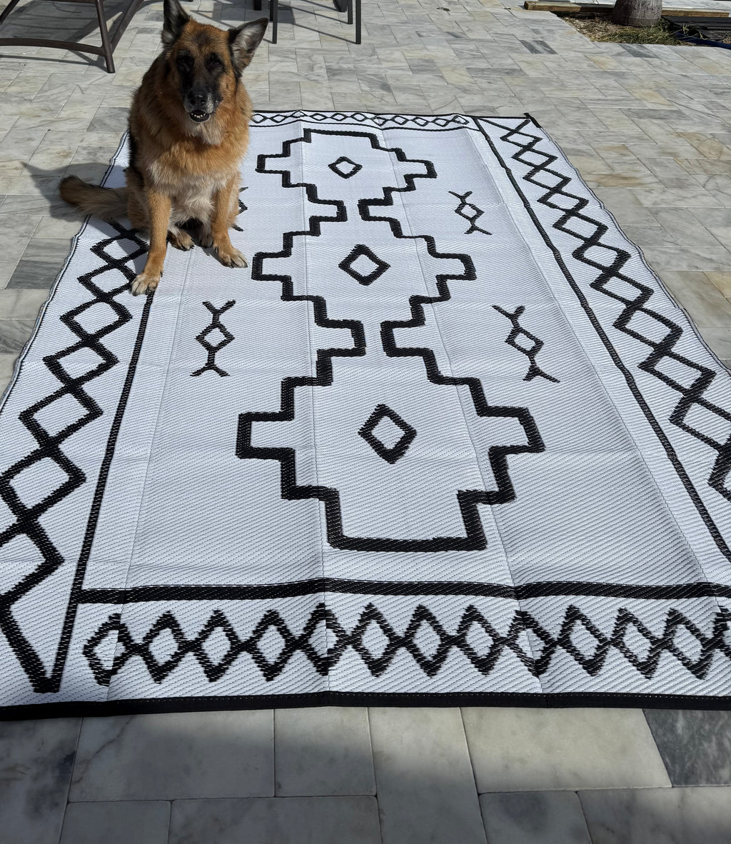 Saddle Up Style Reversible Outdoor Rug - BFF Here