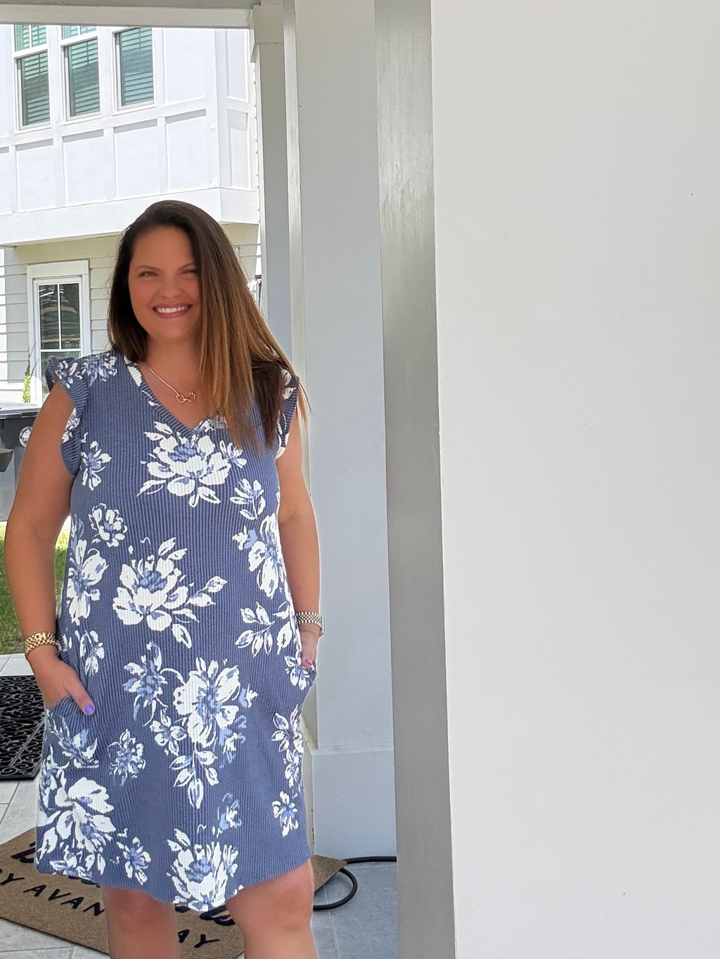Denim Vintage Floral Dress by HeimishUSA (ARRAY) — Ships 2-3 weeks - BFF Here