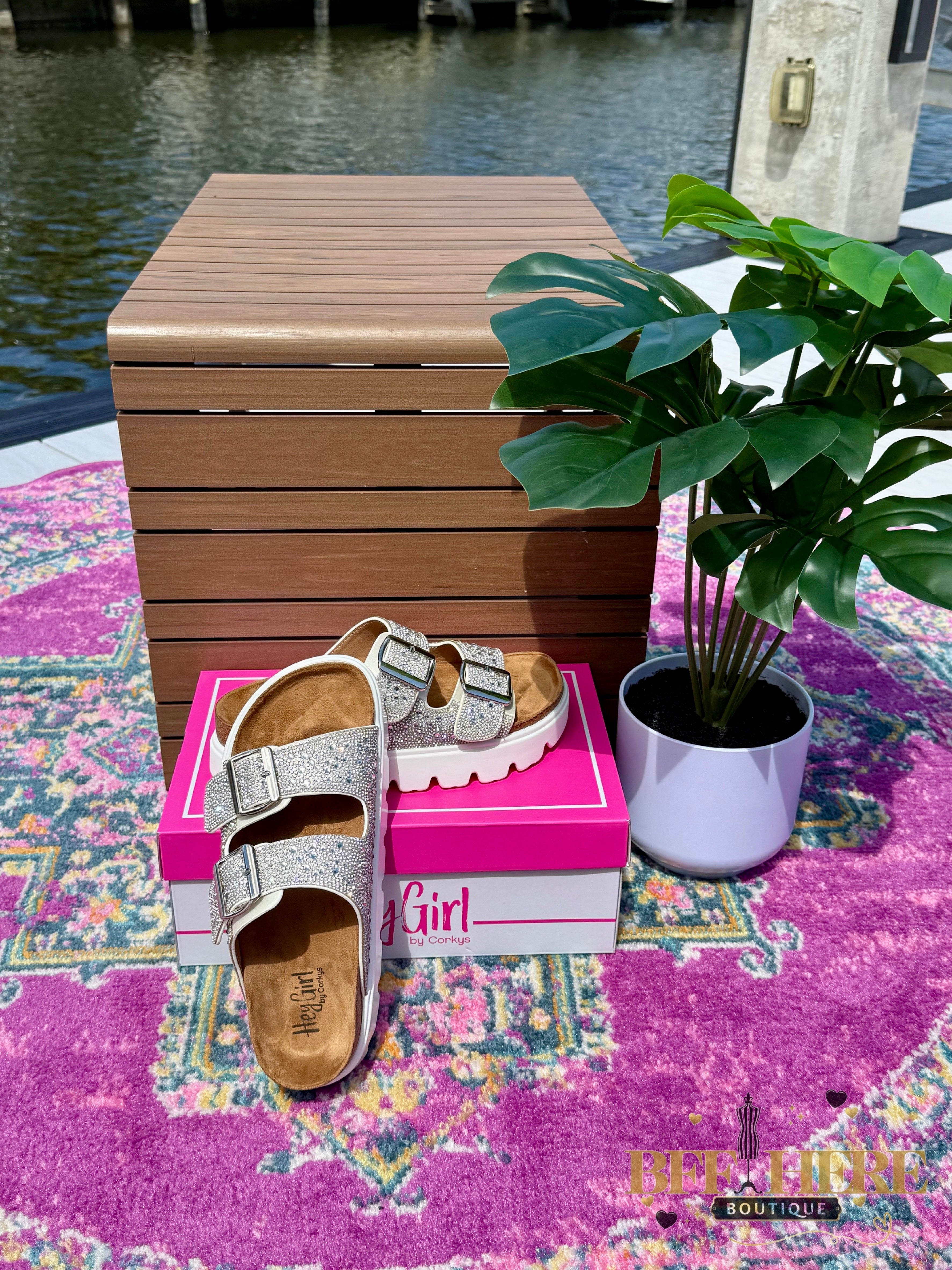 Rumor Has It - Clear Rhinestone by Corkys - BFF Here