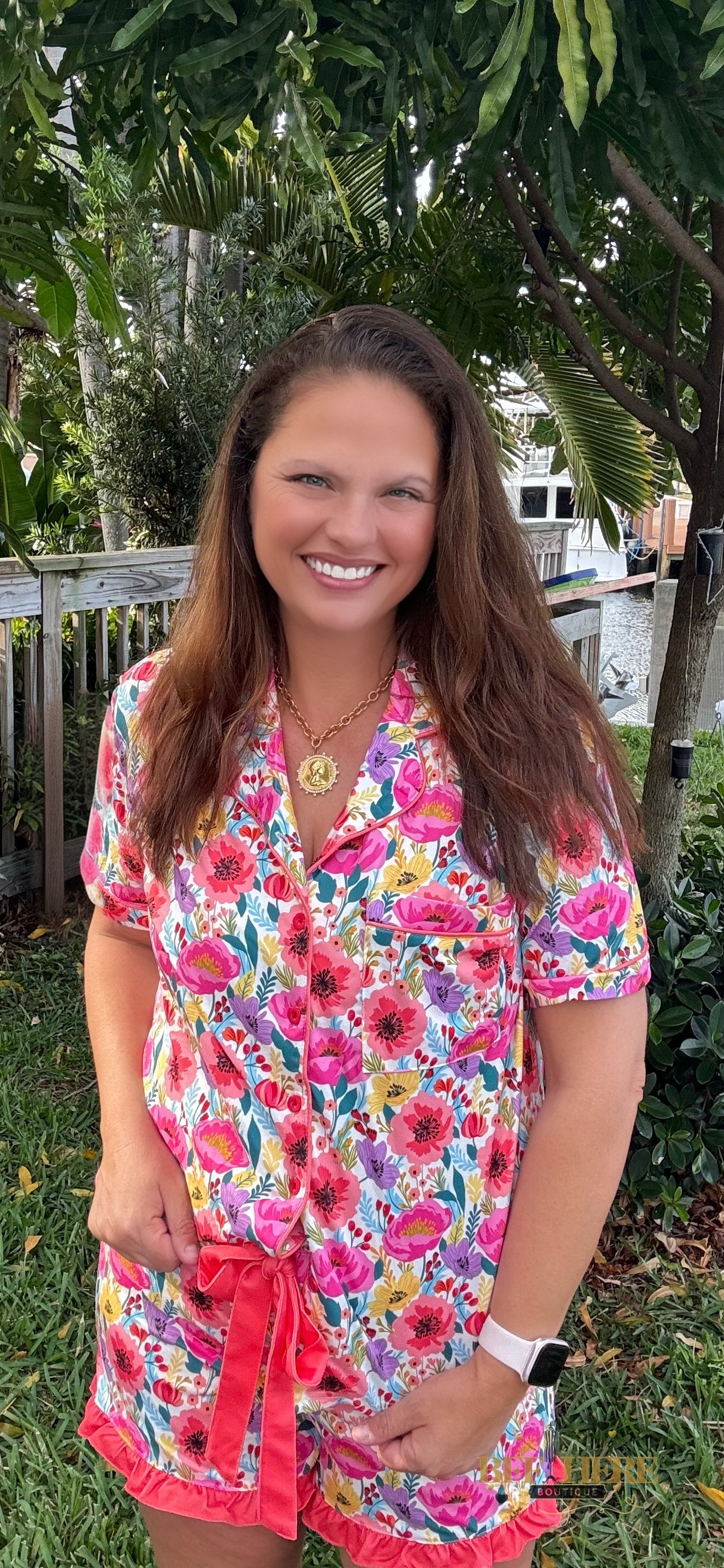 Fields of Floral Ruffle Pajama Set by Jess Lea - BFF Here