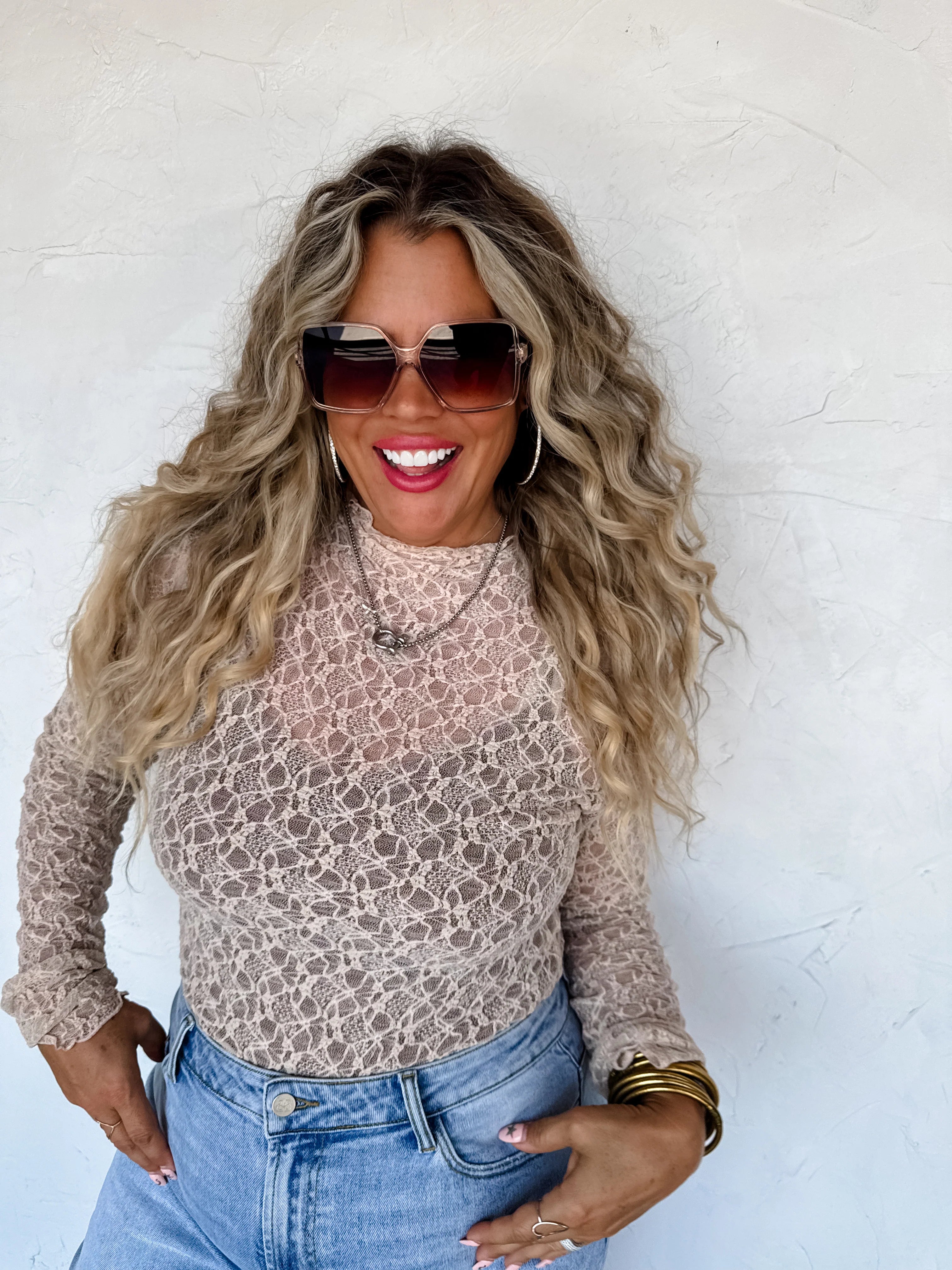 PREORDER: Jolie Lace Thumbhole Top by Blakeley (ETA: Mid November) - BFF Here