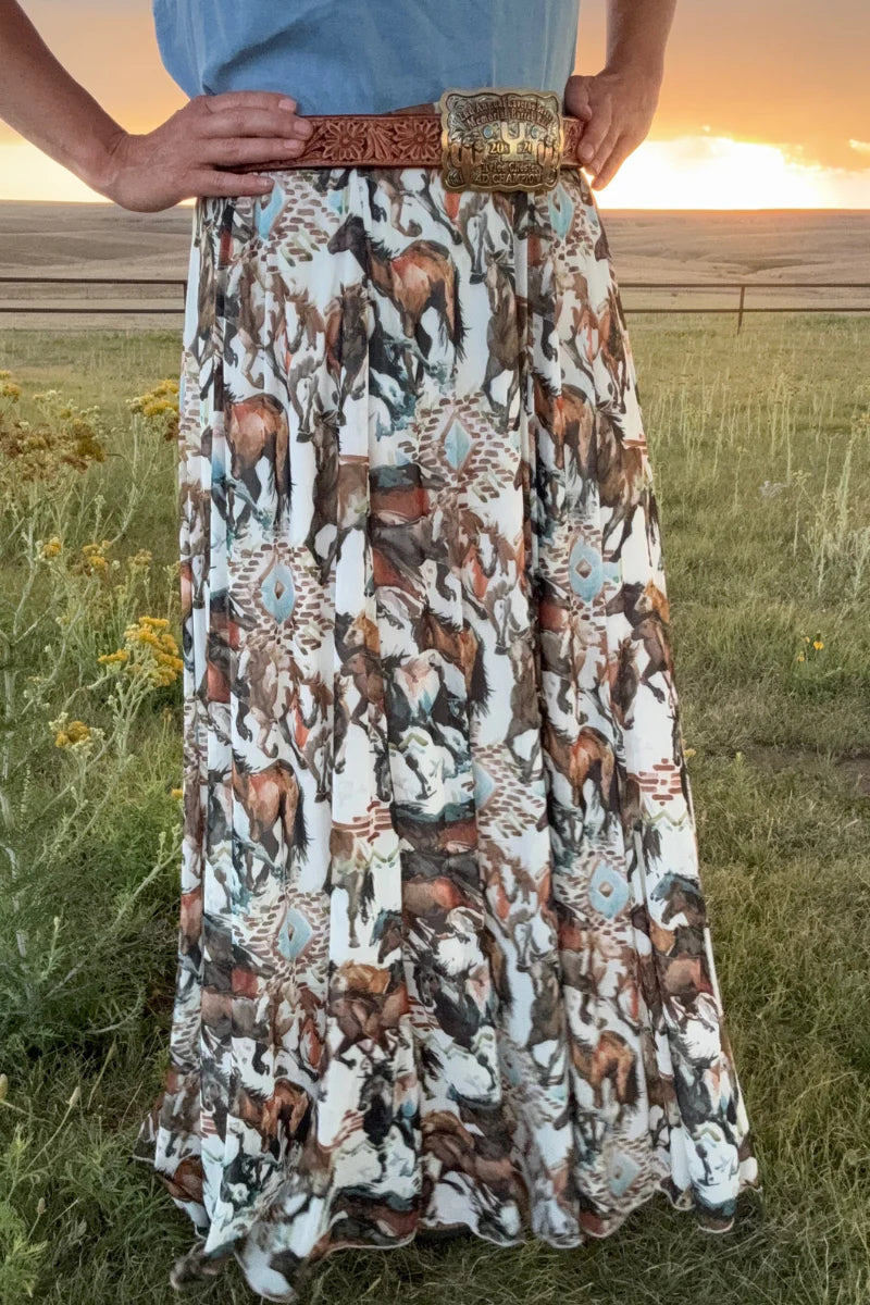 Open Range Maxi Skirt by Sterling Kreek