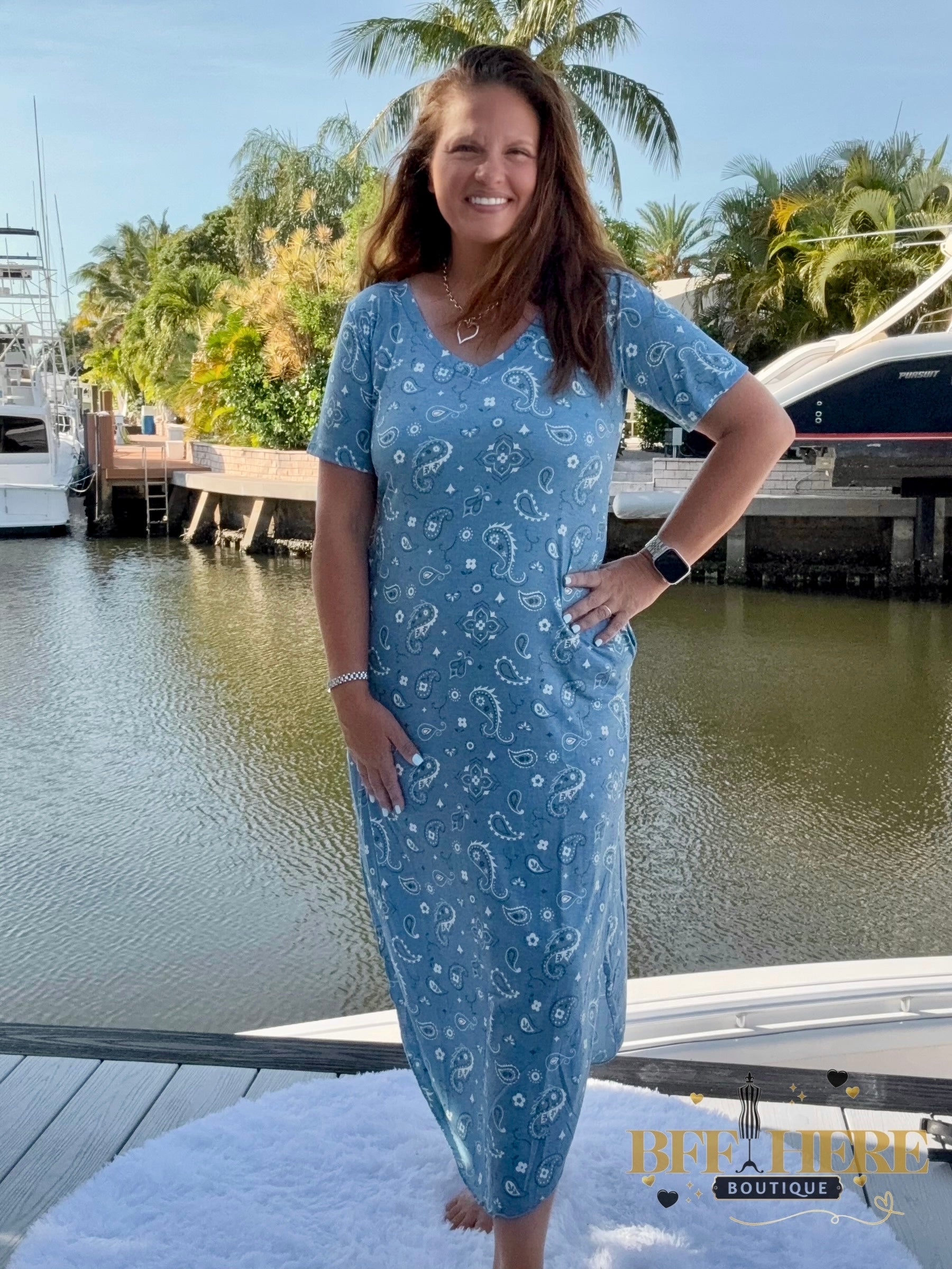 Bandana Babe Maxi Dress by Sterling Kreek – BFF Here