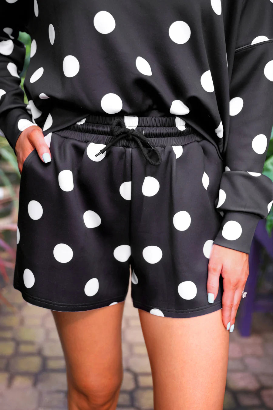 PREORDER: Luna Luxe Pullover Set / After Dark Polka Dot by Jess Lea (ETA: August)