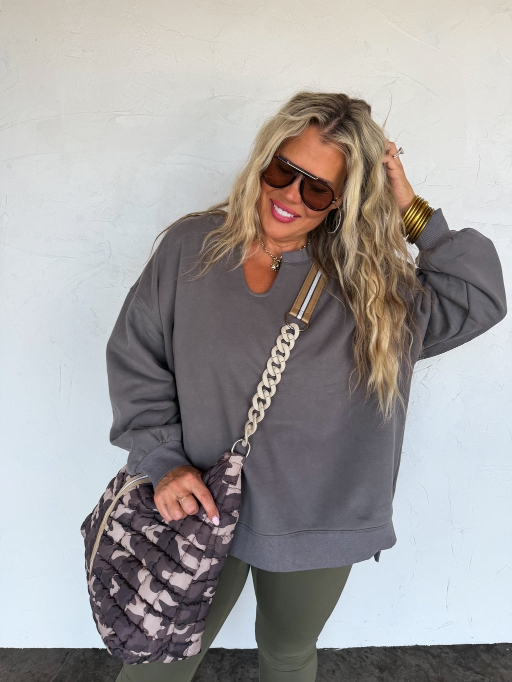 PREORDER: Camo Carry All Puffer Bag by Blakeley (ETA: December)