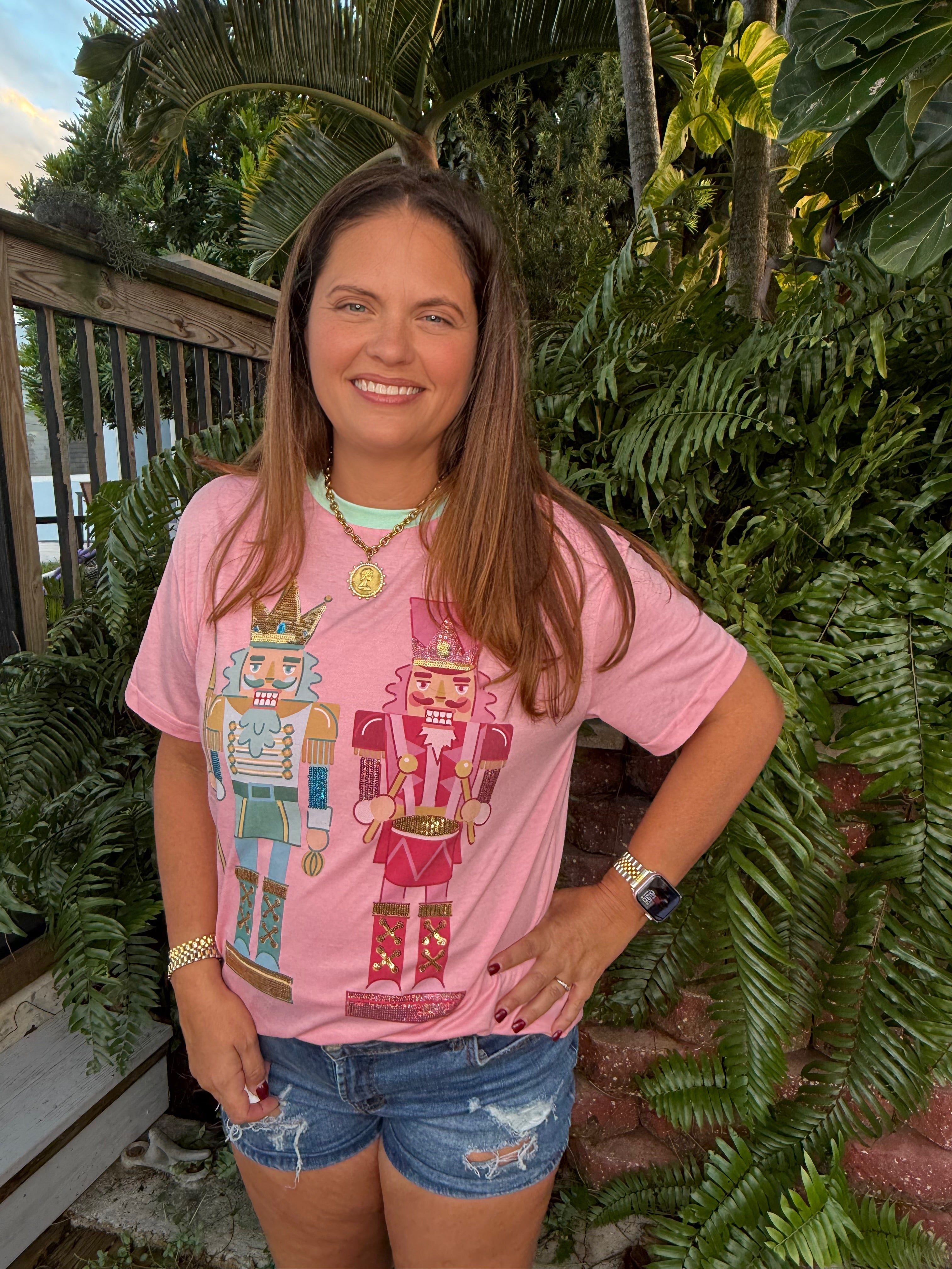 Nutcracker Vibes Sequin Embroidered Tee by Jess Lea - BFF Here