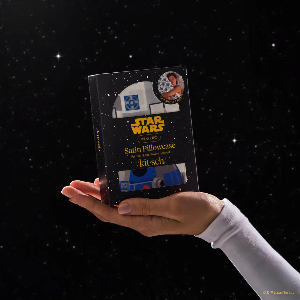 Star Wars™ & Kitsch Satin Pillowcase in R2-D2 & C-3PO (Ships Mid December)