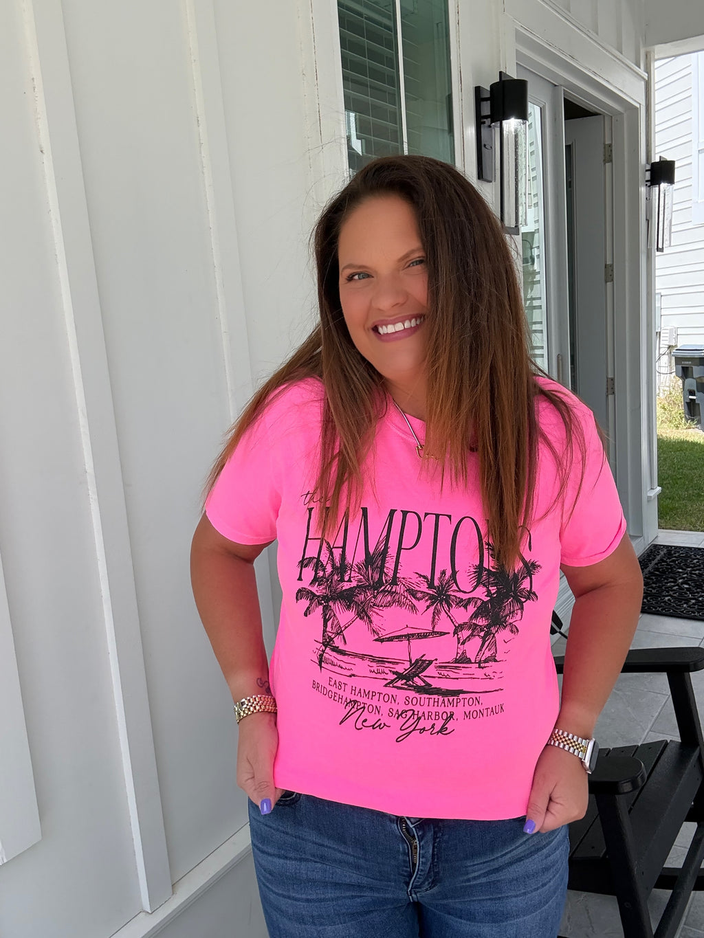 Hampton Hot Pink Tee by Southern Bliss (ARRAY) - BFF Here
