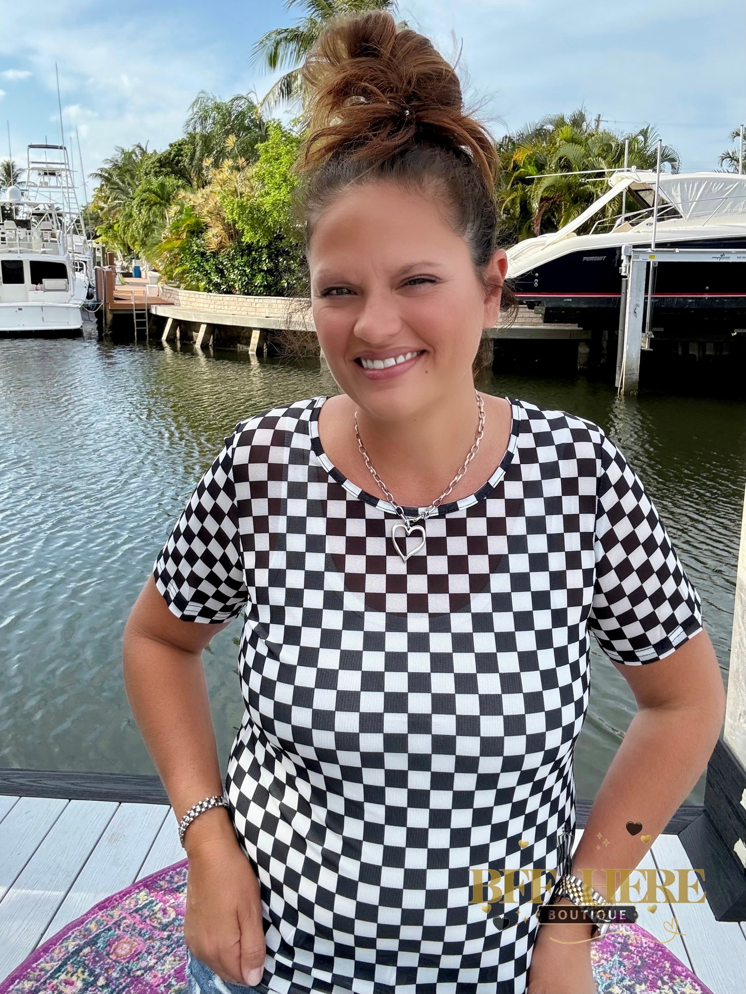If You Ain’t First, You’re Last Mesh Top by Sterling Kreek - BFF Here