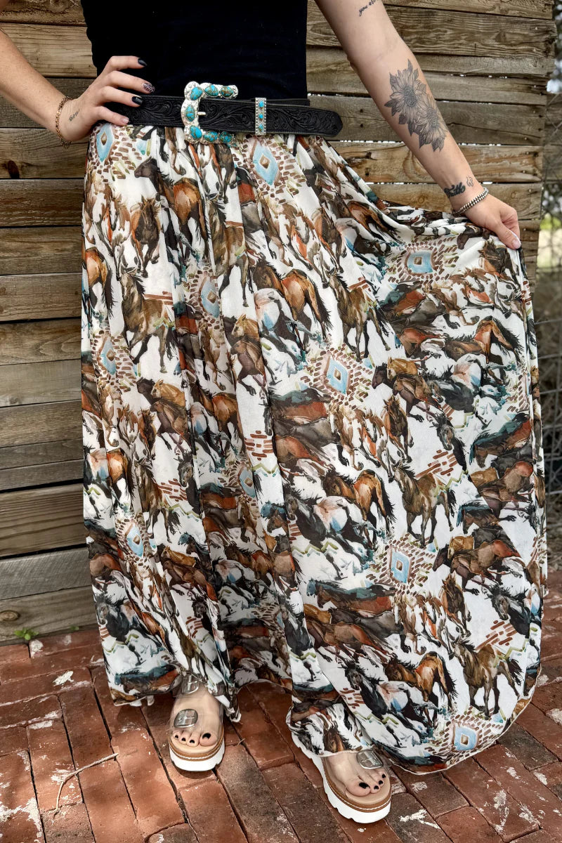 Open Range Maxi Skirt by Sterling Kreek