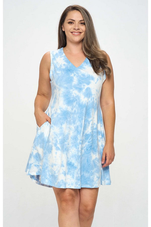 Blue Clouds Dress by Yelete / Array (Ships 2-3 weeks) - BFF Here
