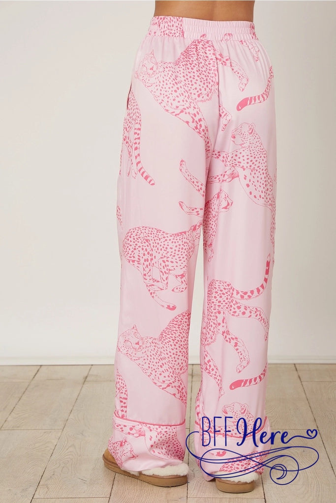 Hot Pink Leopard PJ Pants