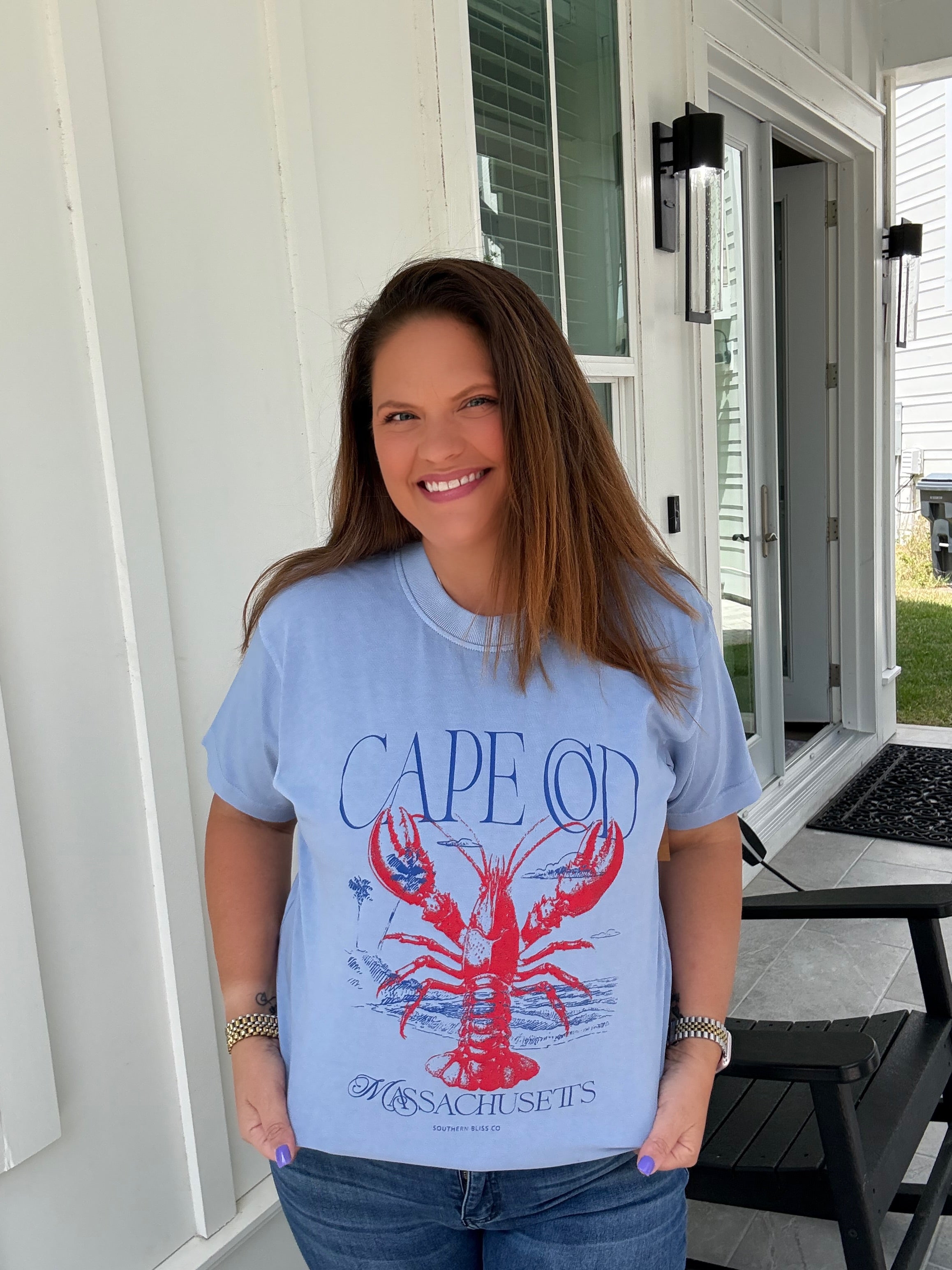 Cape Cod Mock Neck Tee by Southern Bliss (ARRAY) - BFF Here