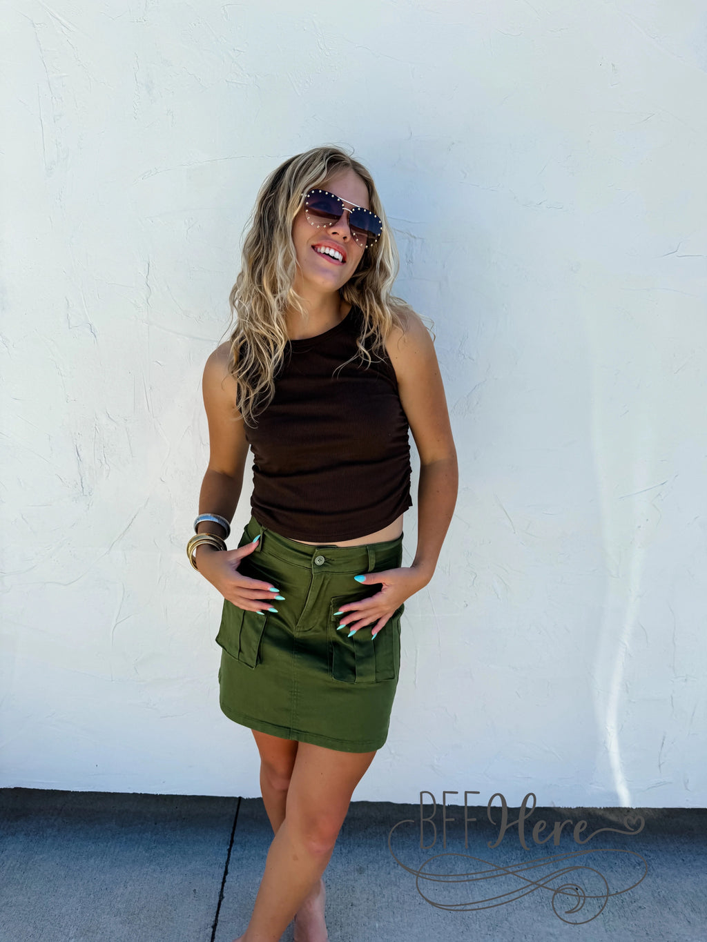 PREORDER: Carly Cargo Skirt by Blakeley / Choice of Color (Ships Middle of June) - BFF Here