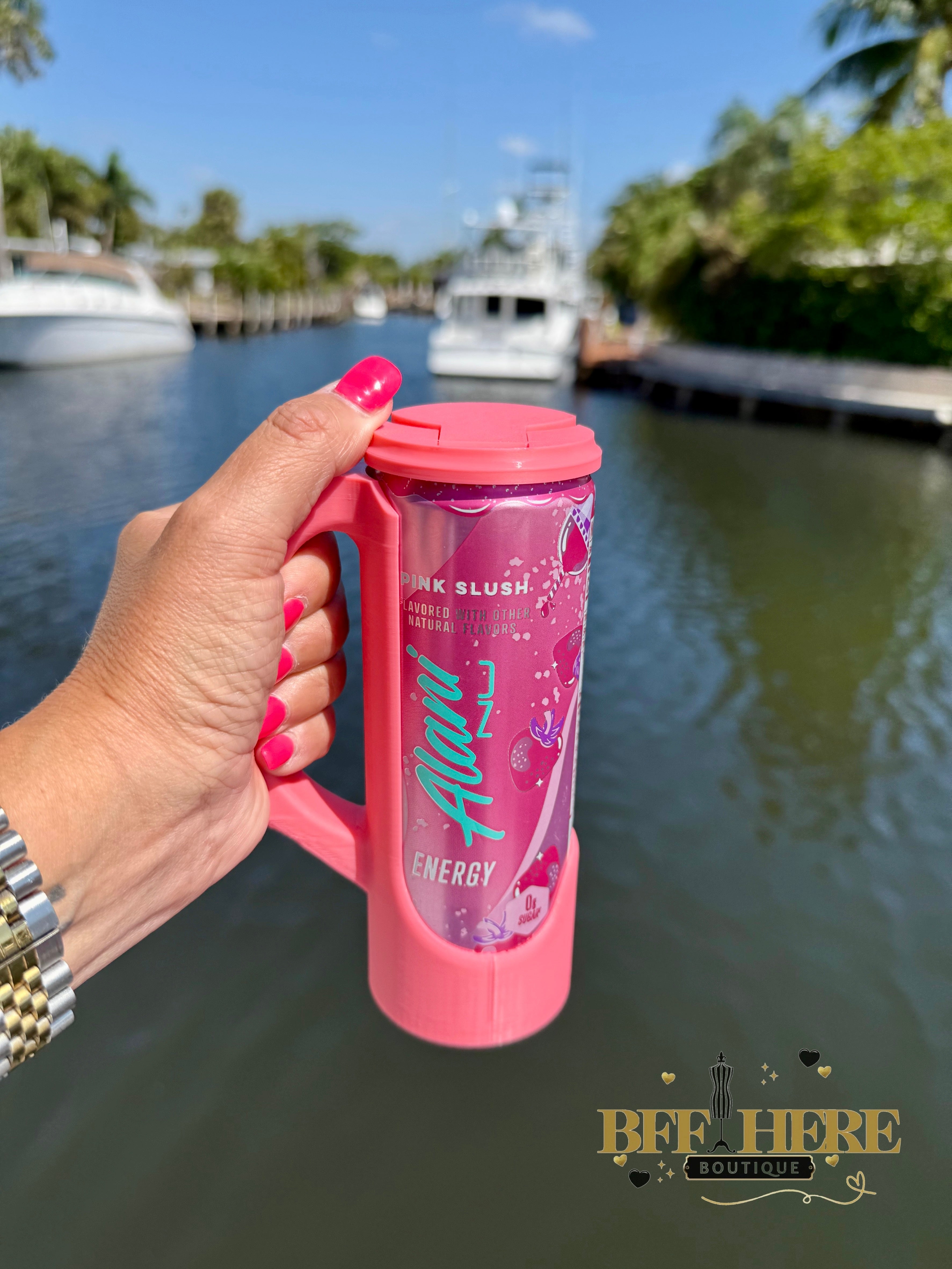 Sip & Chill Skinny Can Lid / Choice of Color - BFF Here