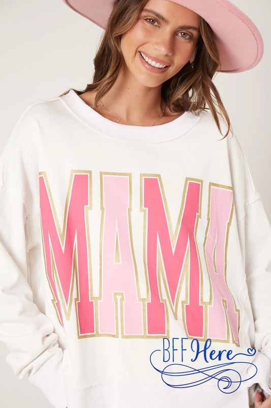 PREORDER: Cozy Mama: Chic Oversized Sweatshirt (Ships End of January) - BFF Here