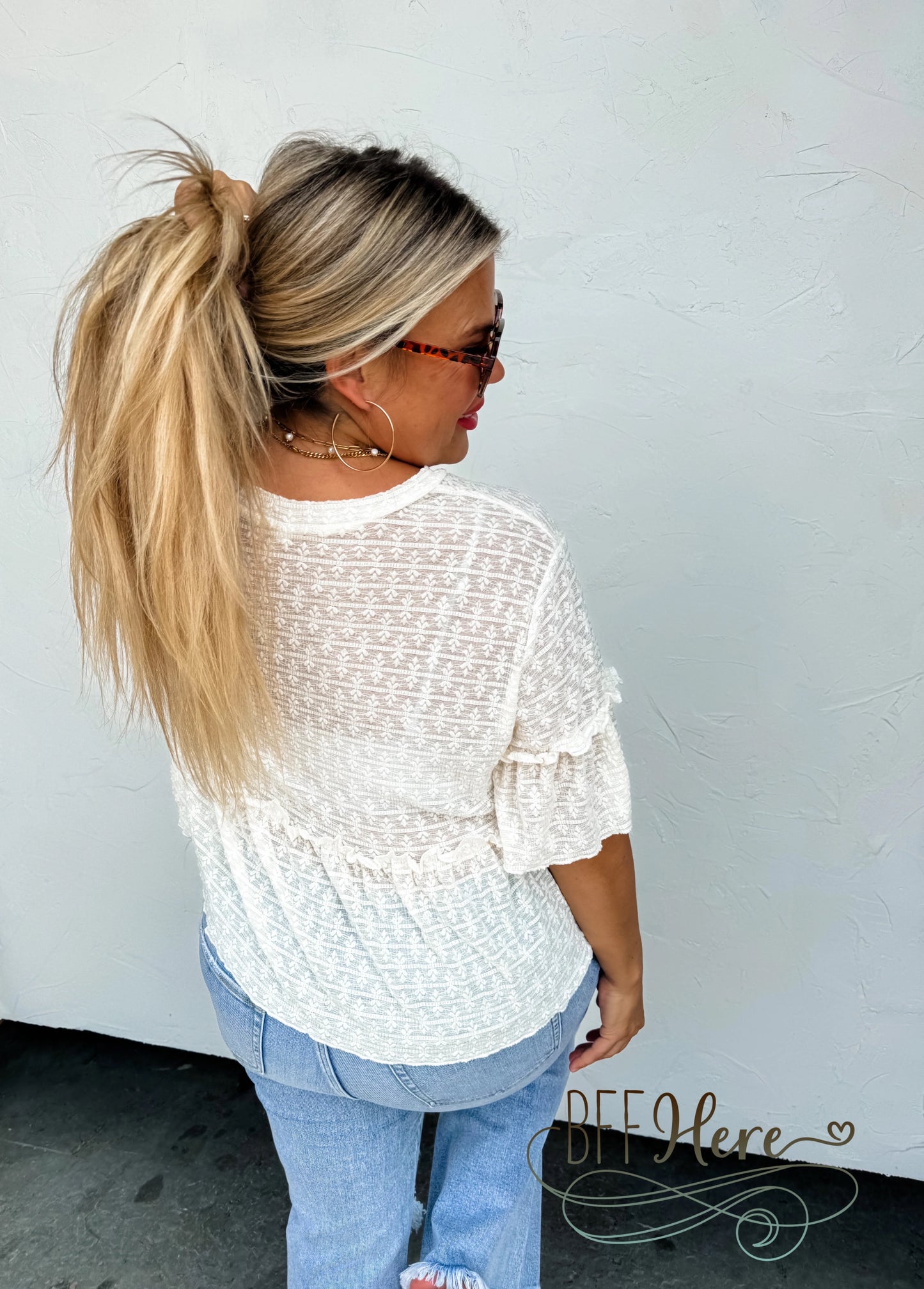 PREORDER: Maggie Lace Top by Blakeley (Ships Middle of July) - BFF Here