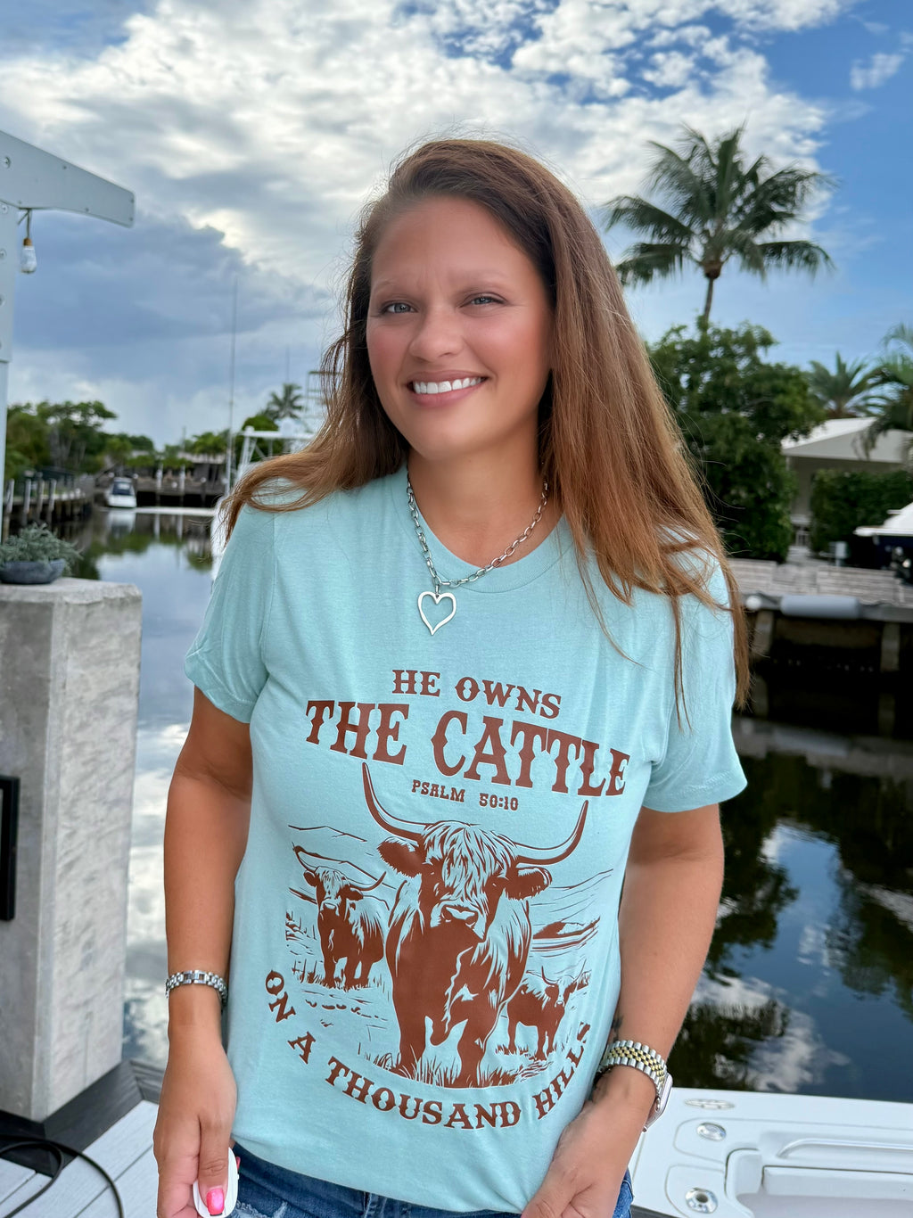 He Owns the Cattle Tee - BFF Here