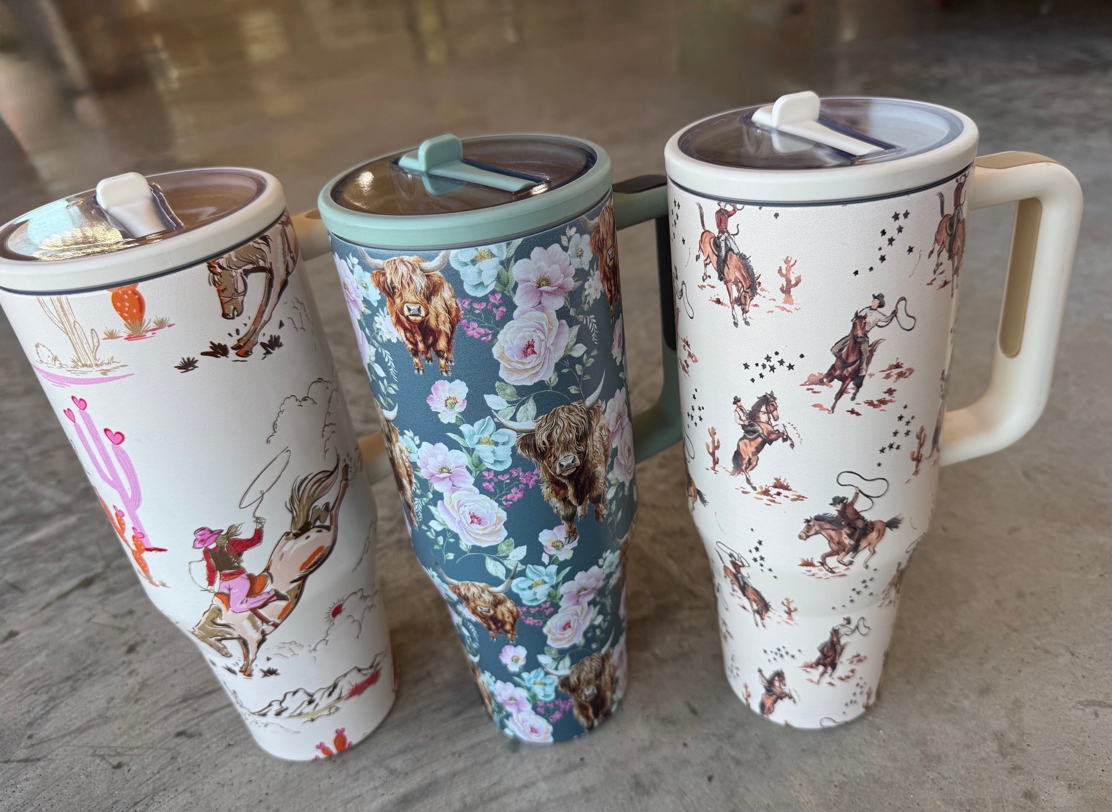 PREORDER: Floral & Western Tumblers by Blakeley (ETA: Beginning of September ) - BFF Here