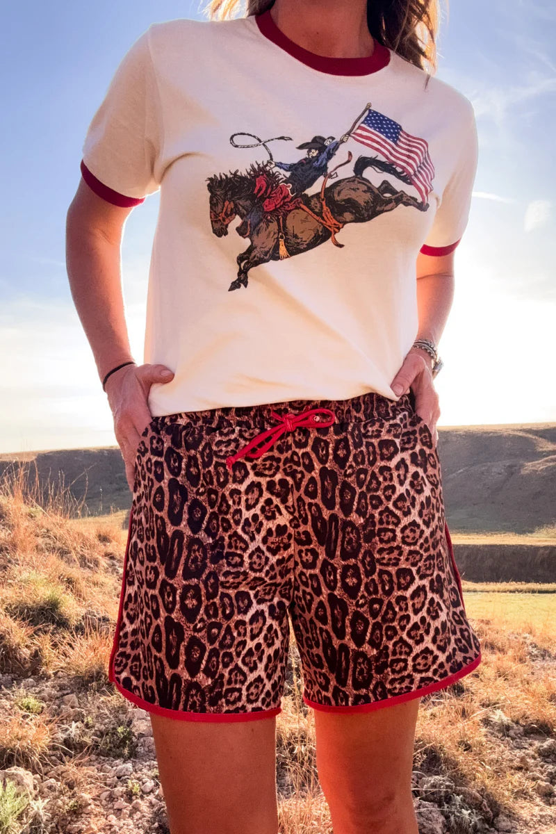 Cheetah Chic Long Shorts by Sterling Kreek - BFF Here