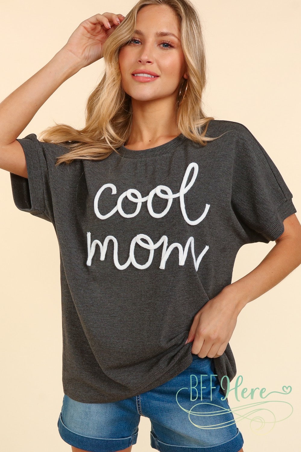 Fun & Fab 'Cool Mom' Tee - BFF Here