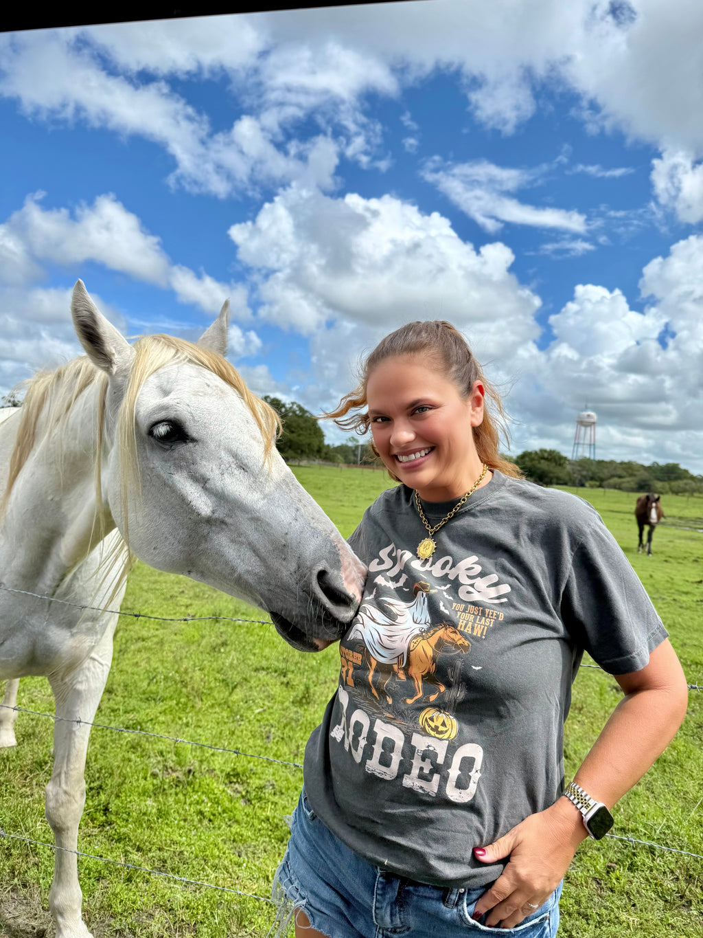Spooky Rodeo Ghost Cowboy Tee - BFF Here