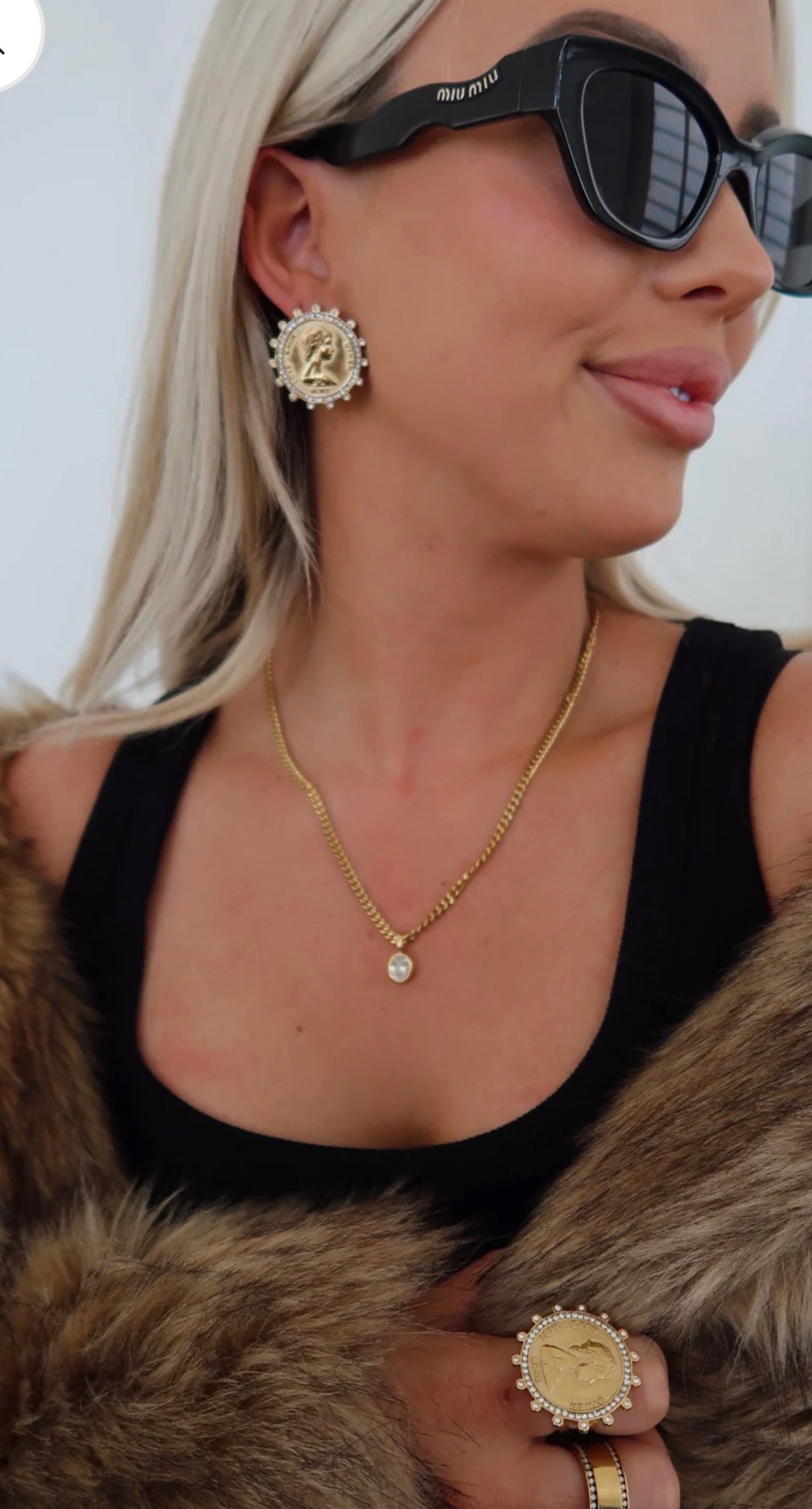 Love Each Other More Coin Earrings by Chansutt Pearls (Ships 2-3 weeks) - BFF Here