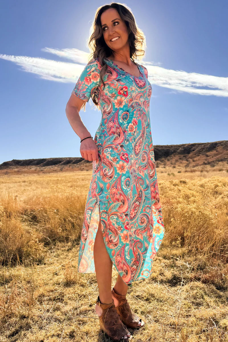 Willow Paisley Maxi Dress by Sterling Kreek - BFF Here