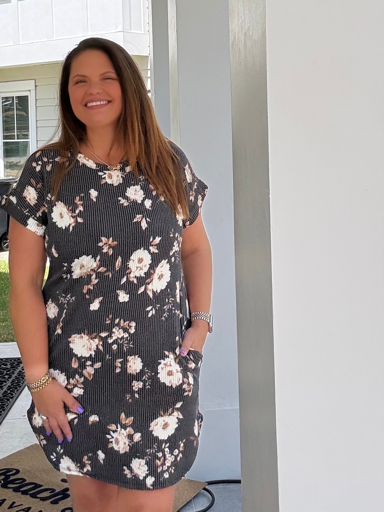 Mini Floral Black Dress by HeimishUSA (ARRAY) — Ships in 2-3 weeks - BFF Here