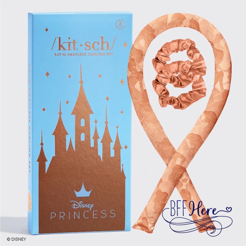 Disney X Kitsch Satin Heatless Curling Set - Princess Party - BFF Here
