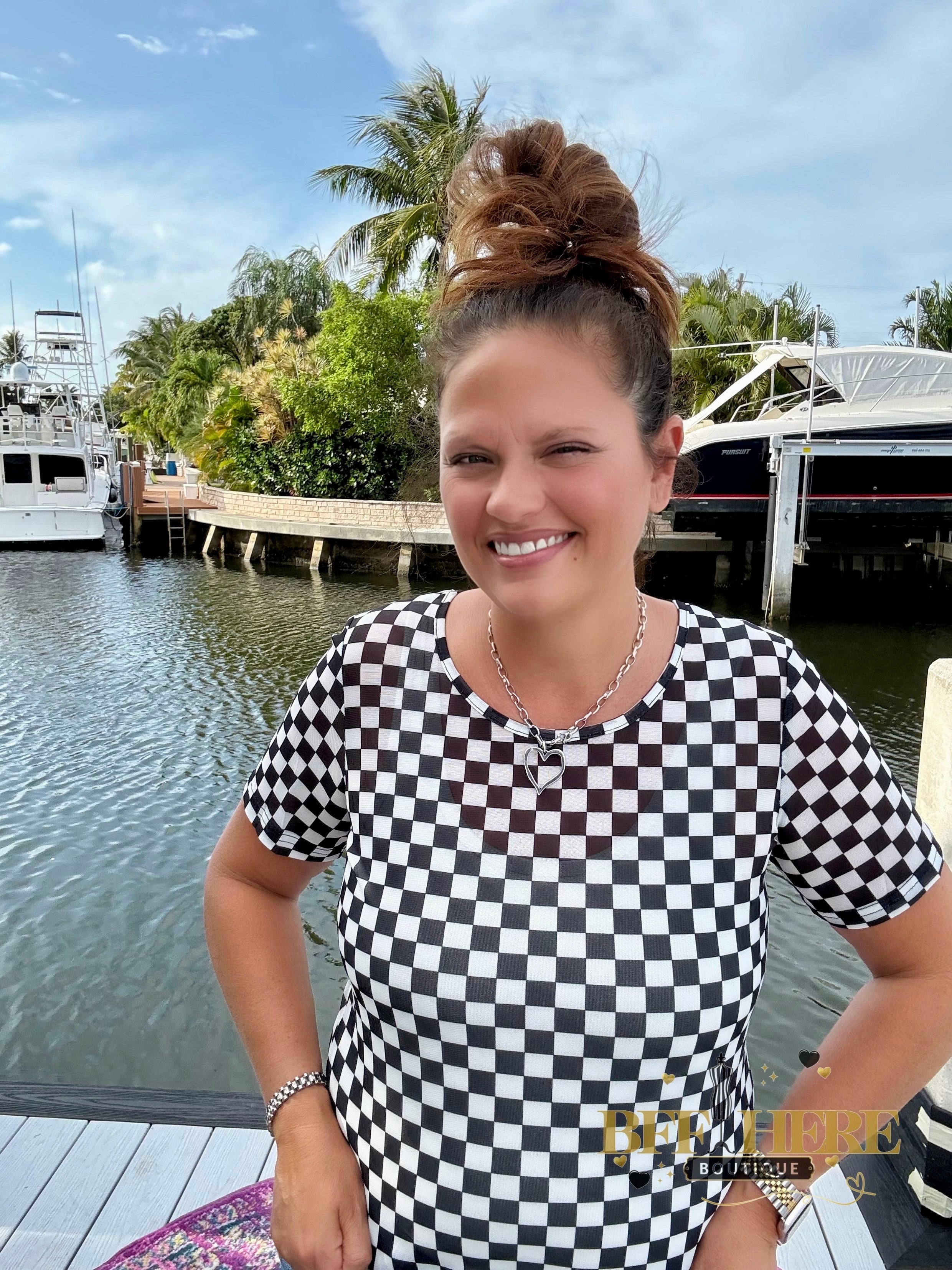 If You Ain’t First, You’re Last Mesh Top by Sterling Kreek - BFF Here