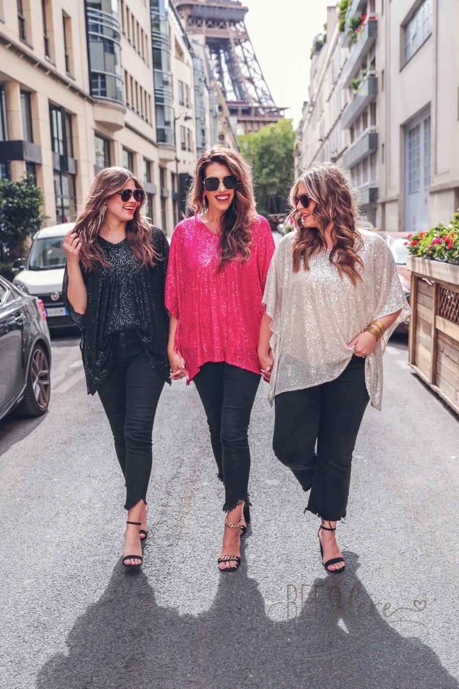 Celebrity Status Sequin Top / Choice of Color - BFF Here