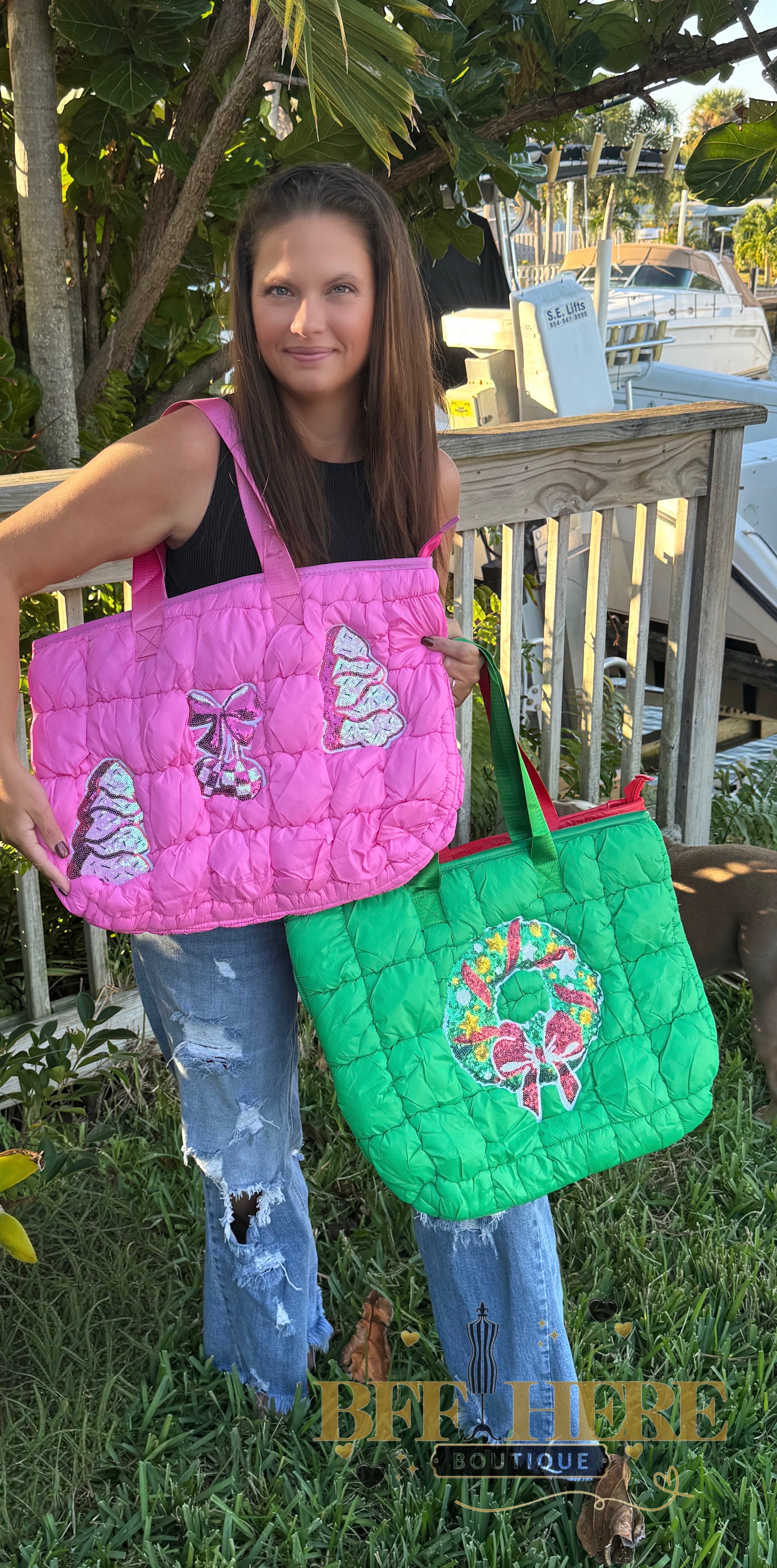 Christmas Puffer Bags by Blakeley - BFF Here
