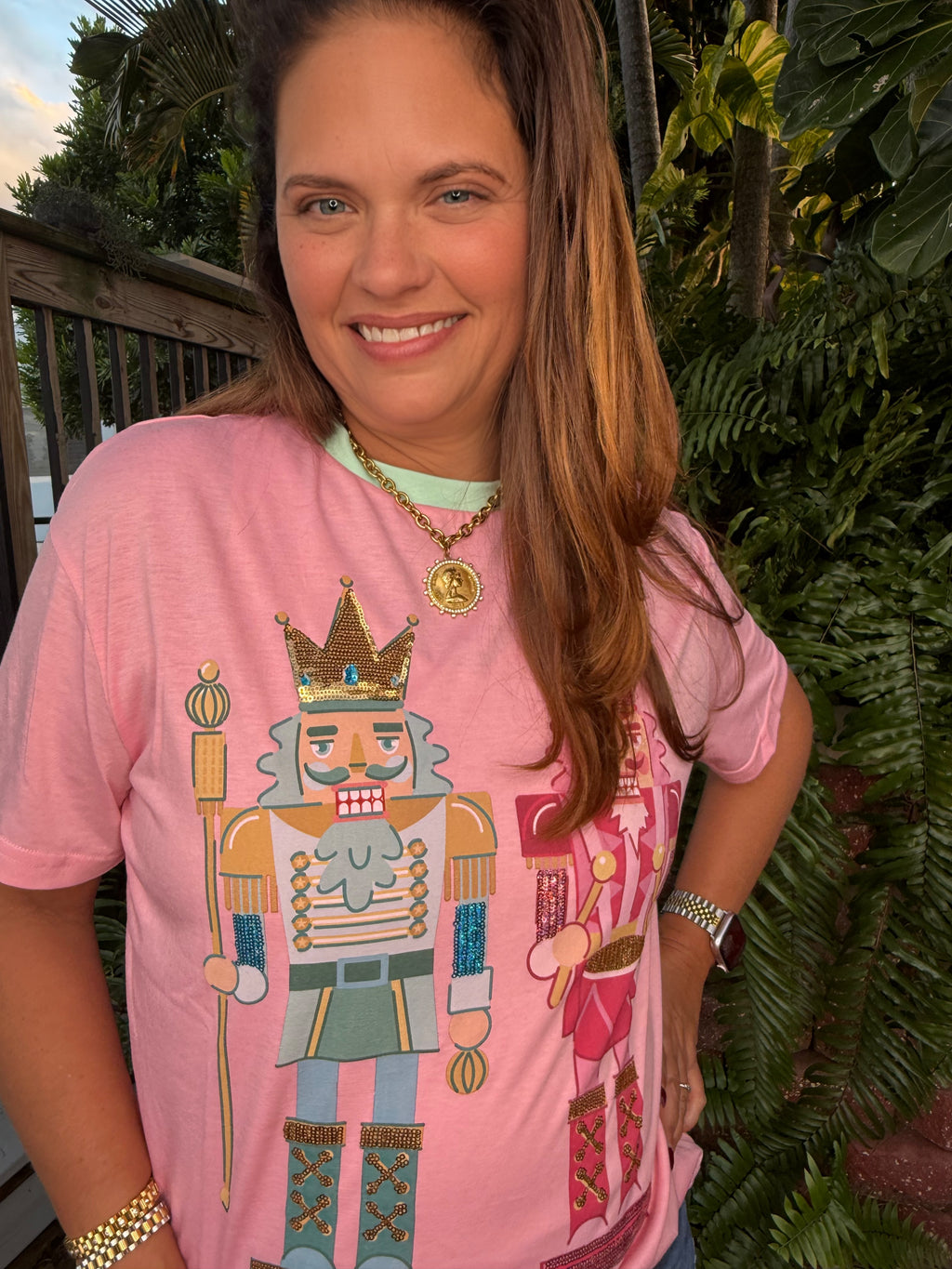 Nutcracker Vibes Sequin Embroidered Tee by Jess Lea - BFF Here