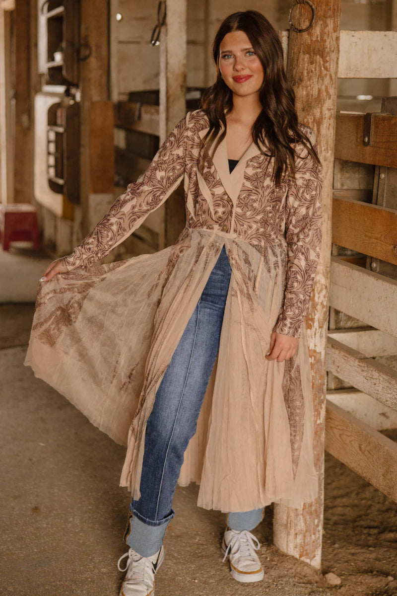 The Tooled Loretta Duster by Sterling Kreek - BFF Here