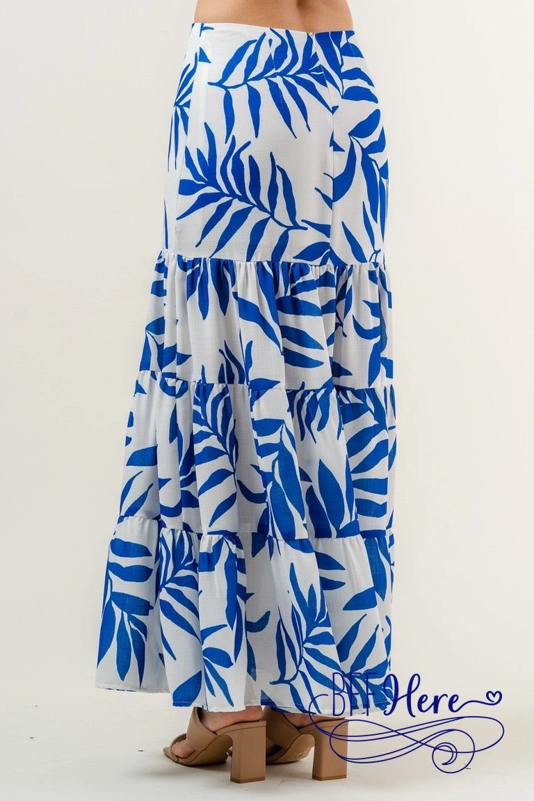PREORDER: Leafy Luxe High-Waist Maxi Skirt ( Ships Middle of May) - BFF Here