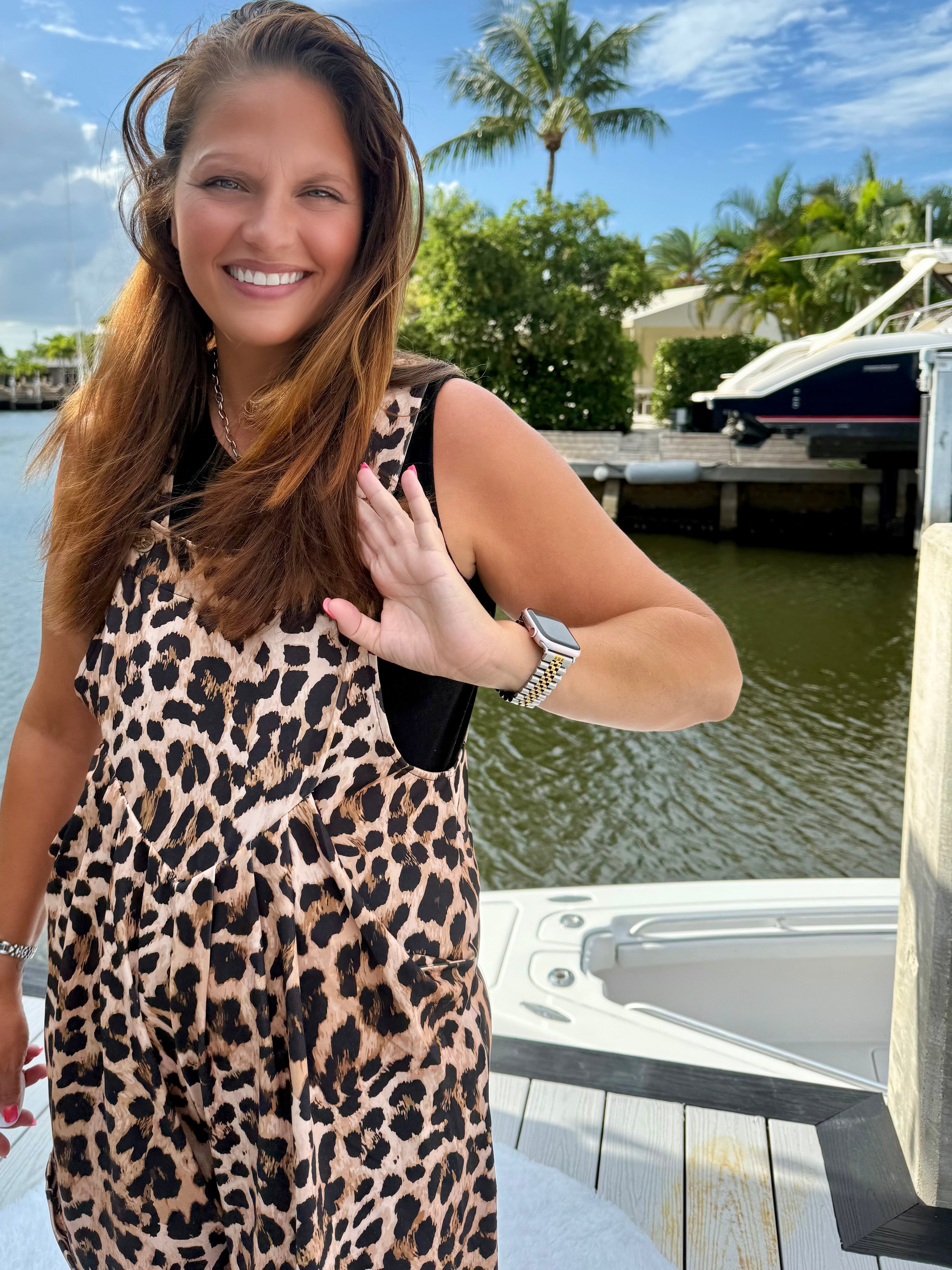 Everyday Overall Shorts - Leopard by Jess Lea - BFF Here